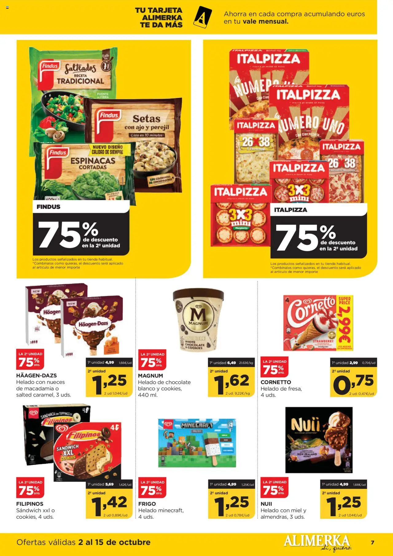 Alimerka folleto Castilla y León │ válido desde el 02.10.2025 | Página: 7 | Productos: Chocolate, Πορσελάνη, Té, Helado