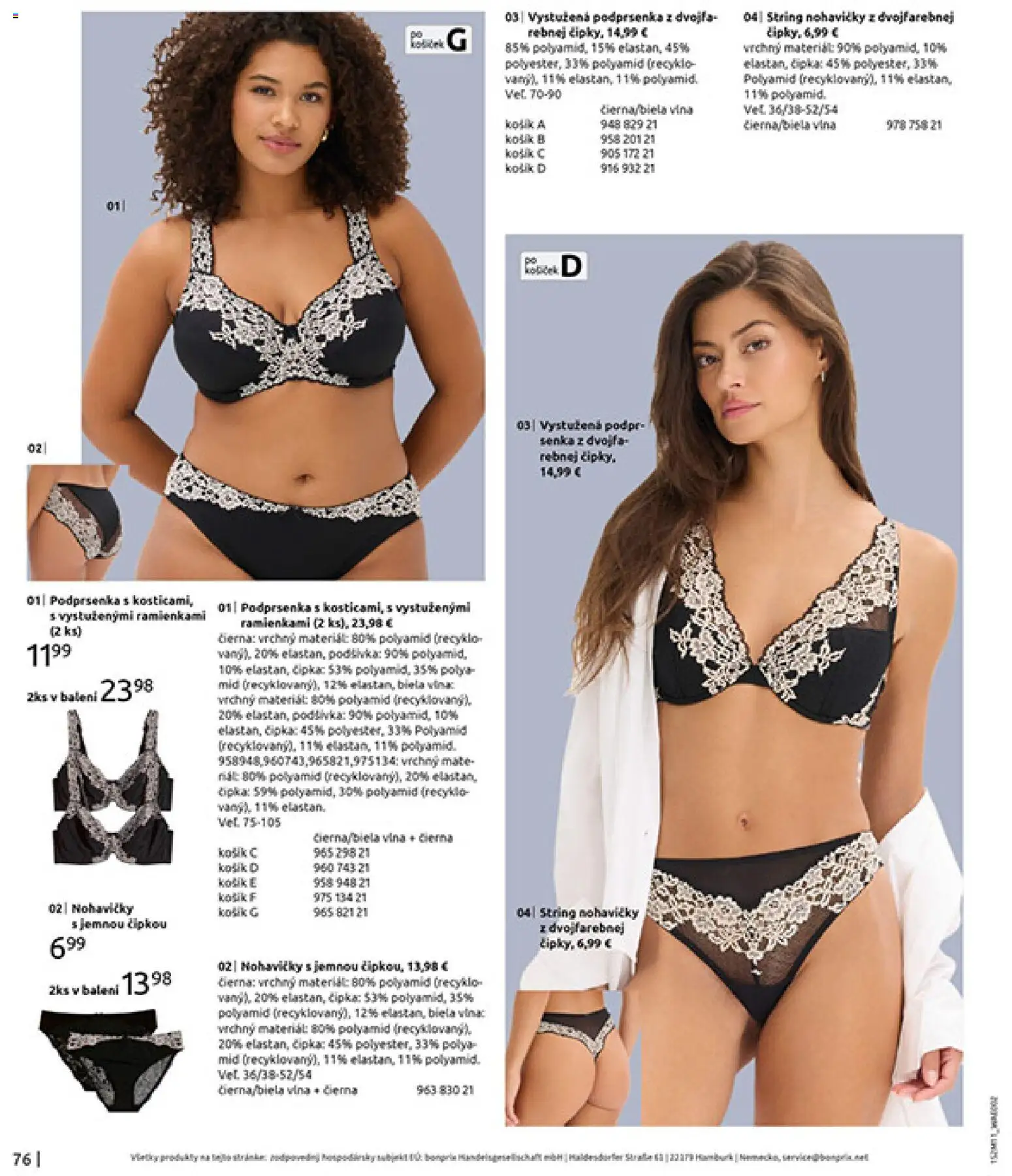 Nové Bonprix akcie – leták je platný od 16.12.2025 | Strana: 78 | Produkty: Nohavičky, Podprsenka