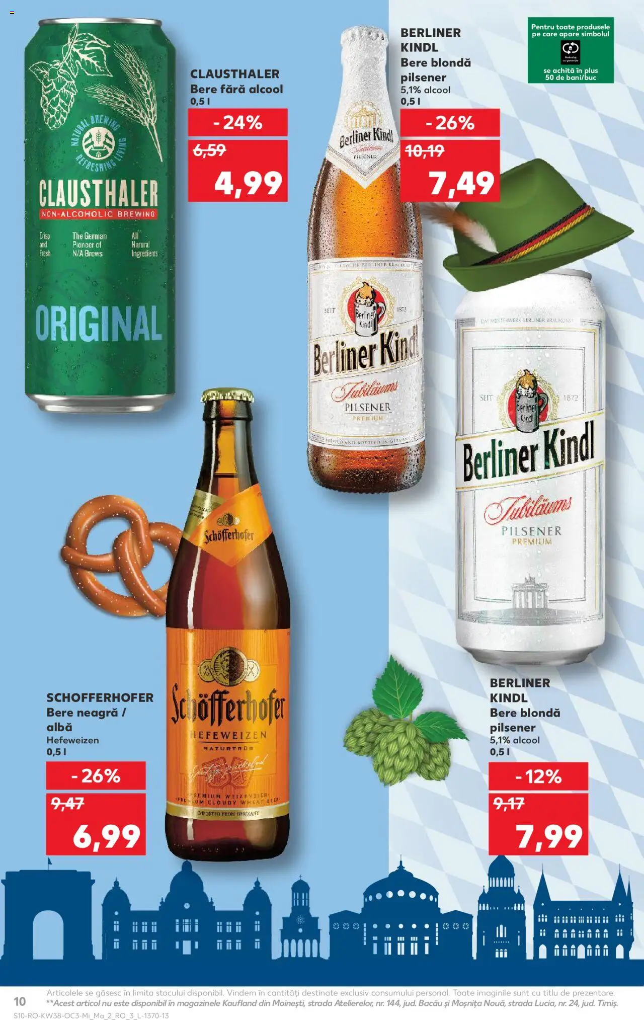 Noul catalog Kaufland – valabil de la 17.09.2025 | Pagină: 10 | Produse: Babak, Bere, Levrek