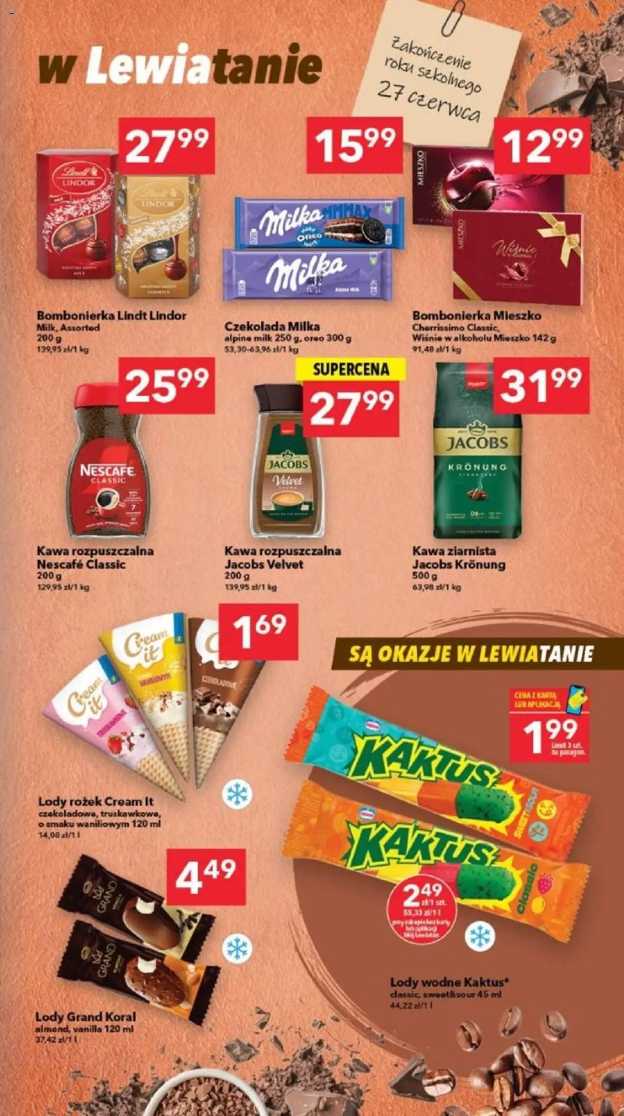 Lewiatan gazetka - Legnica od 17.06.2025 | Strona: 11 | Produkty: Kawa rozpuszczalna, Bombonierka, Milka, Czekolada