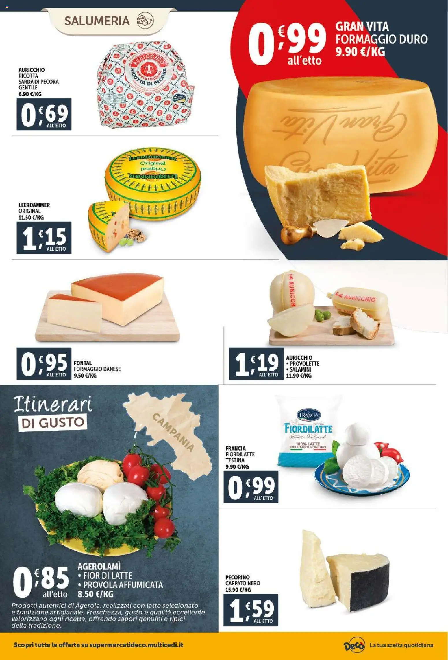 Volantino Decò del 11.02.2026 | Pagina: 2 | Prodotti: Formaggio, Provola, Ricotta, Pecorino