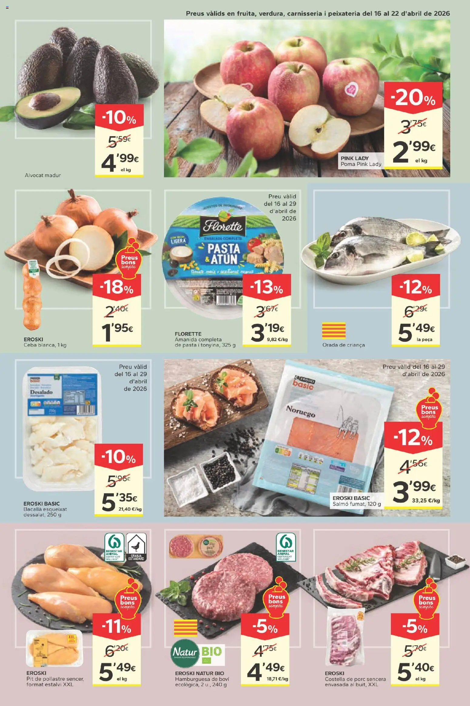 Caprabo folleto │ válido desde el 16.04.2026 | Página: 3 | Productos: Pasta, Σοκολατούχο γάλα