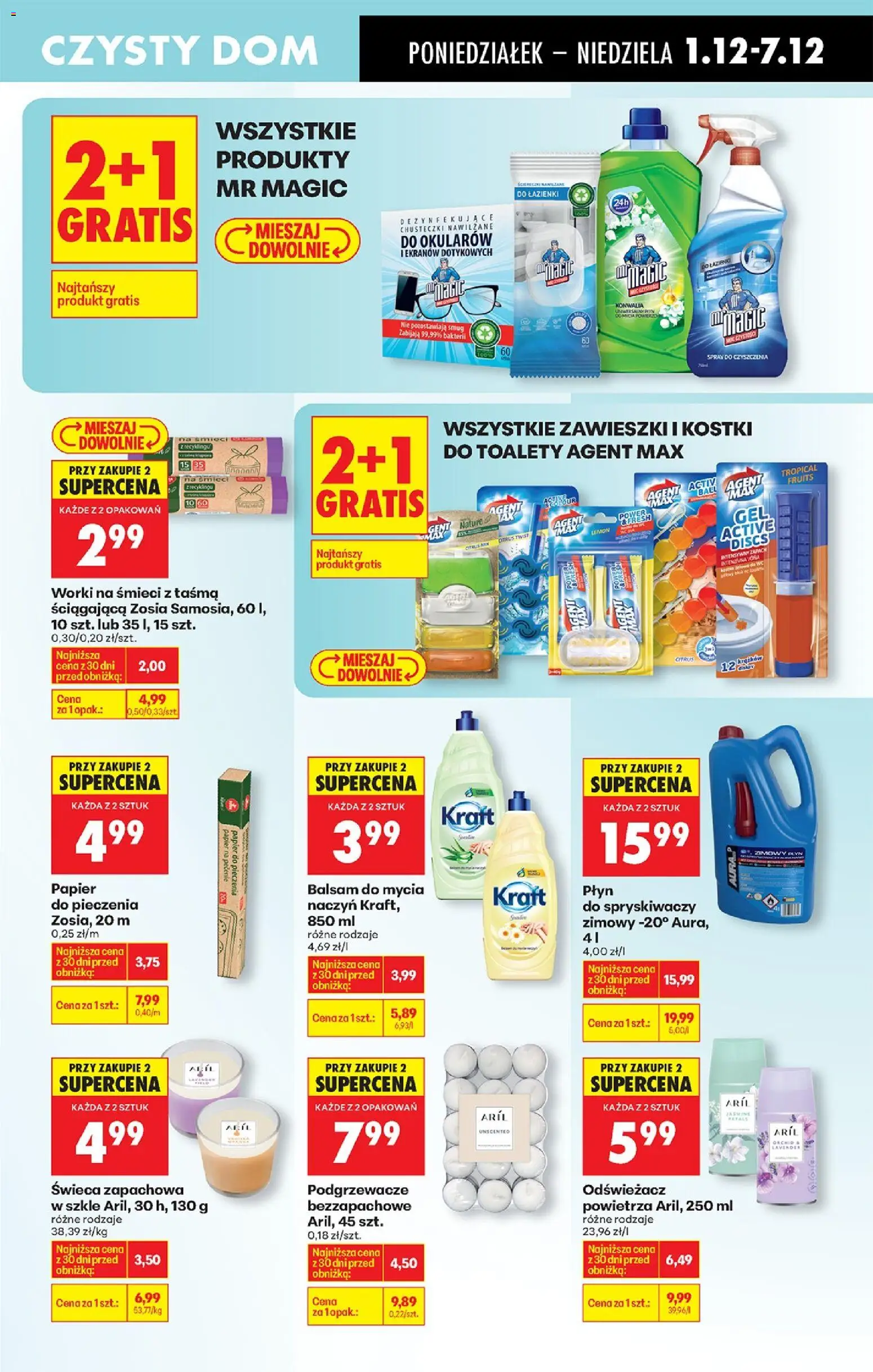 Biedronka gazetka od 01.12.2025 | Strona: 79 | Produkty: Papier do pieczenia, Odświeżacz powietrza, Płyn do spryskiwaczy, Zapach