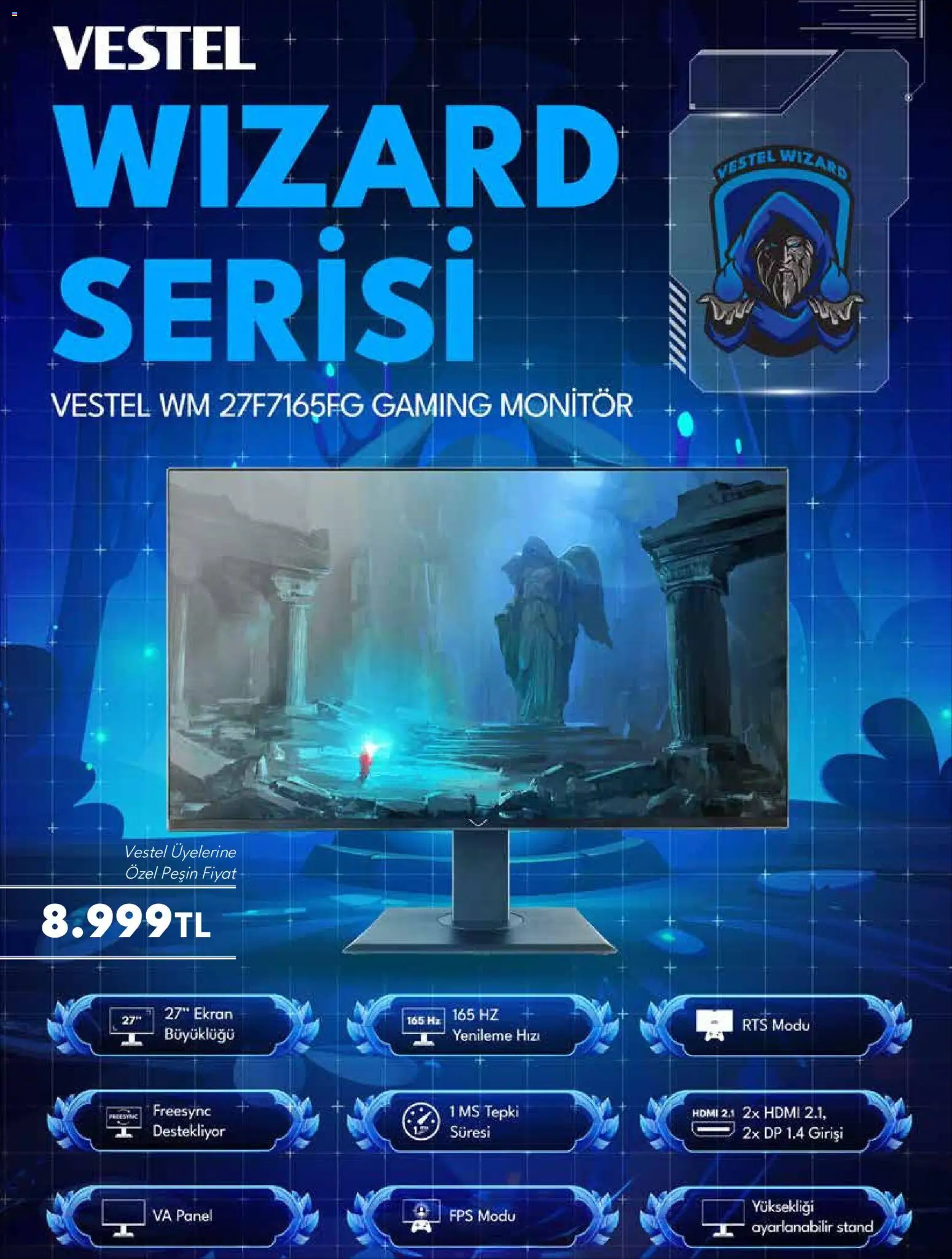 Vestel - Ankastre Ürünler - 04.11.2025 tarihinden itibaren geçerlidir | Sayfa: 11 | Ürünler: Monitör