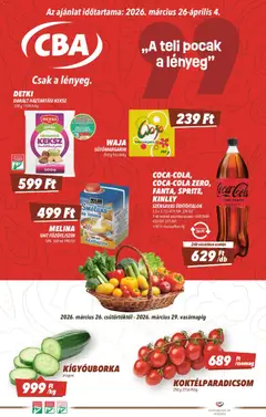 CBA akciós újság - amely érvényes a következő dátumtól: 26.03.2026