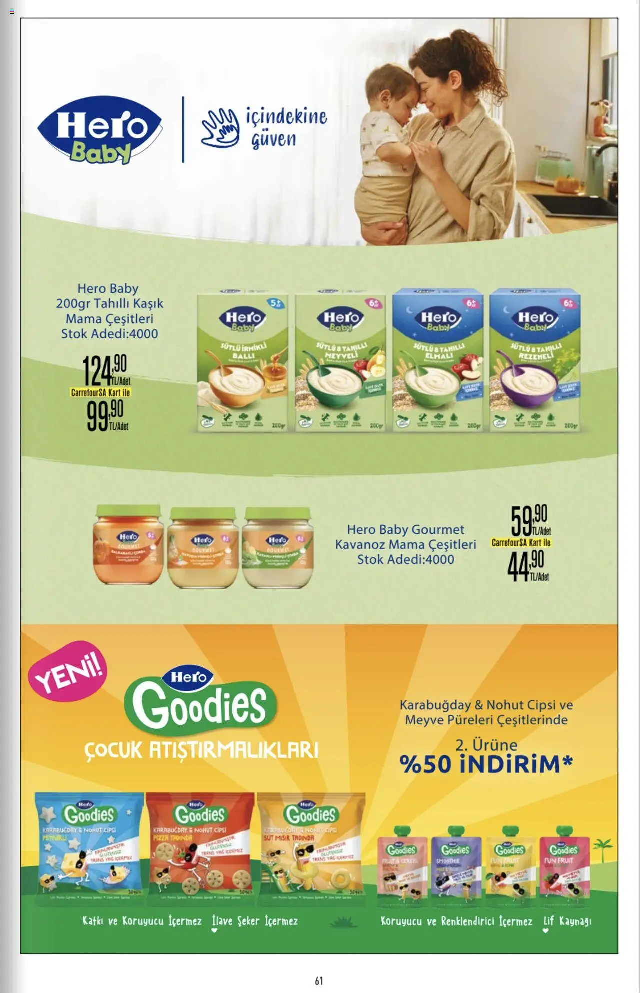 CarrefourSA Katalog - 26.06.2025 tarihinden itibaren geçerlidir | Sayfa: 61 | Ürünler: Süt, Pizza, Şeker, Mısır