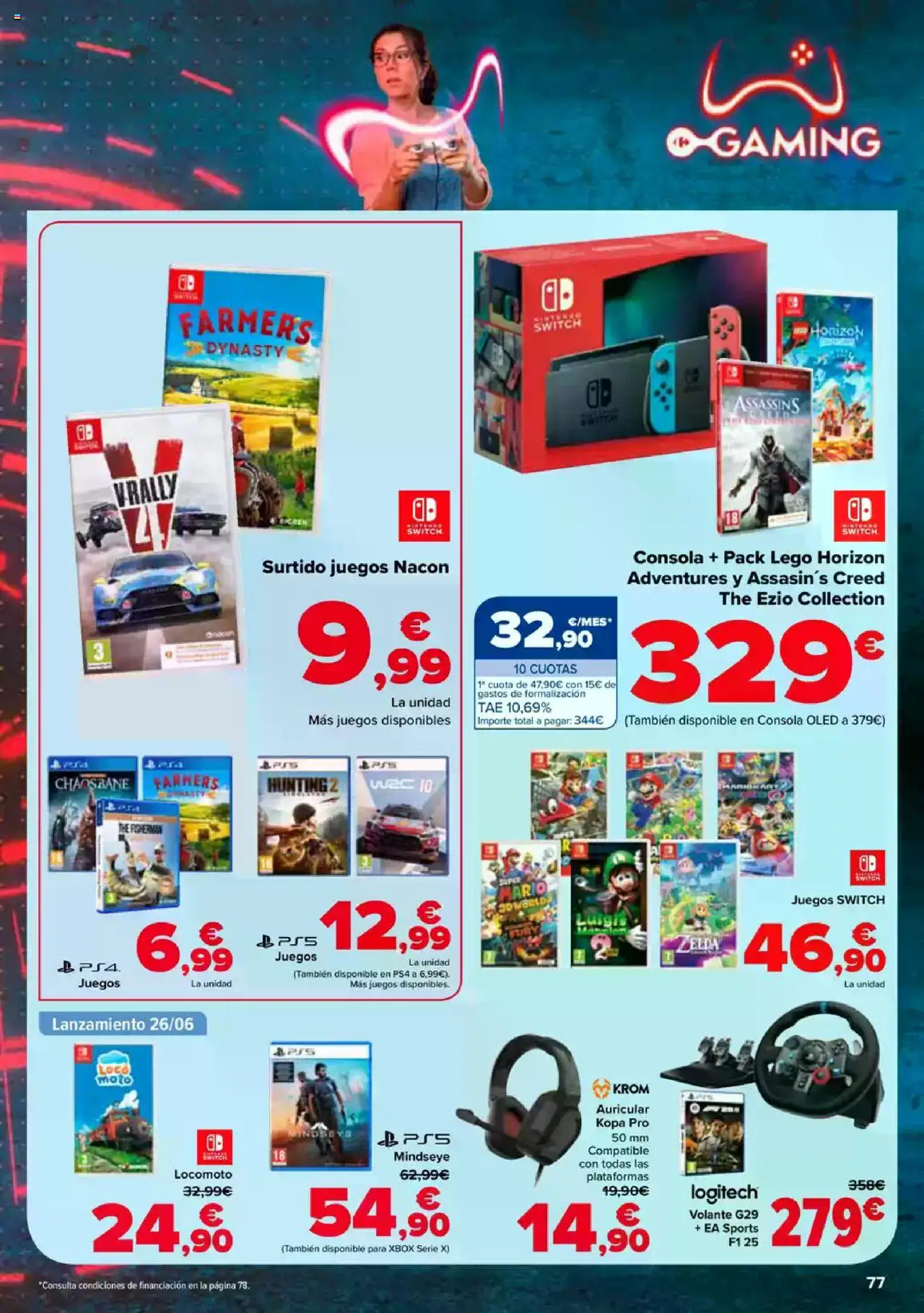 Carrefour folleto │ válido desde el 26.06.2025 | Página: 76 | Productos: Consola, Nintendo, Xbox