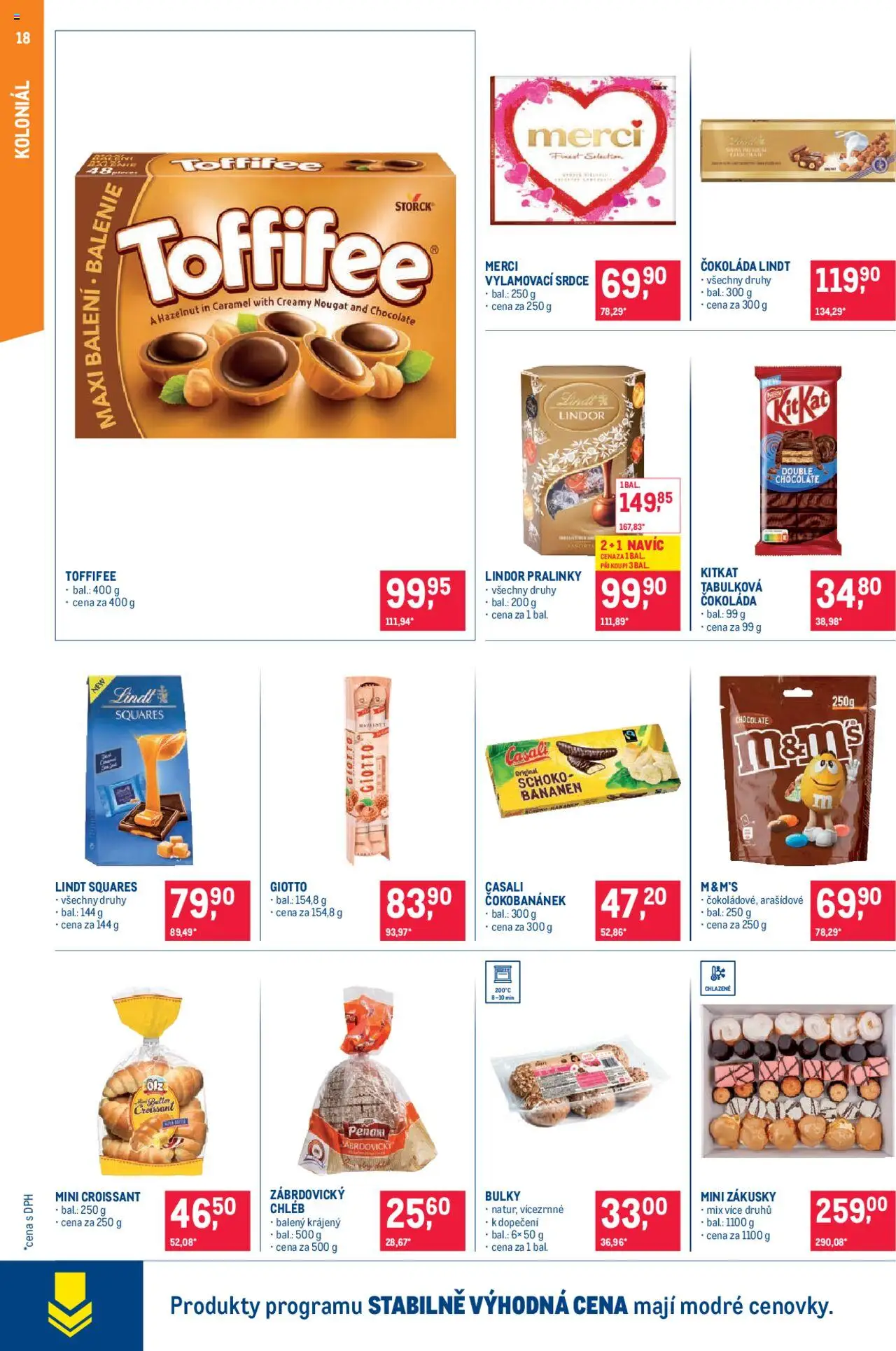 Makro leták - Pro milovníky jídla od 10.09.2025 | Strana: 18 | Produkty: Lindor, Lindt, Čokoláda, Toffifee