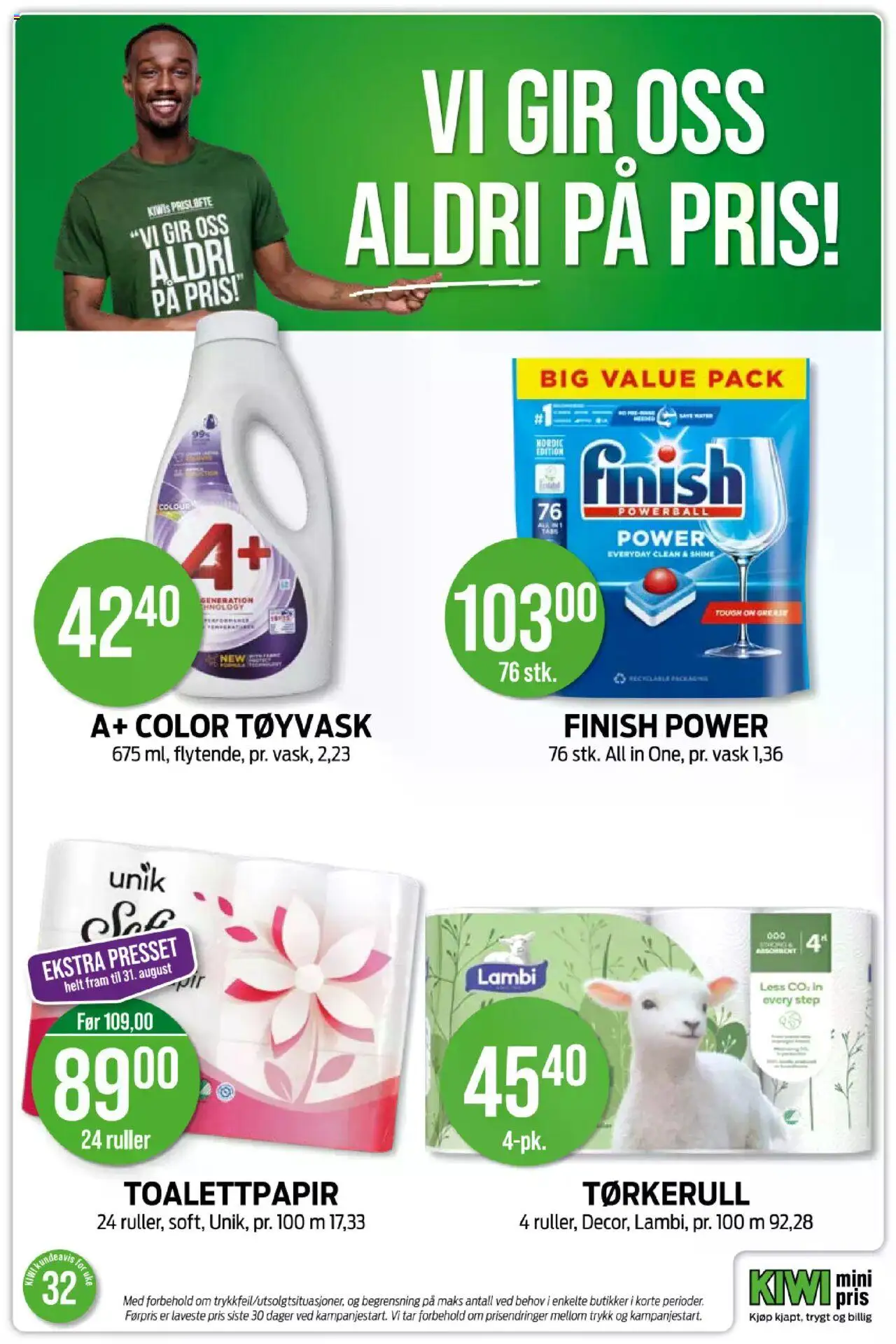  | Side: 30 | Produkter: Toalettpapir, Kiwi, Vask, Tørkerull