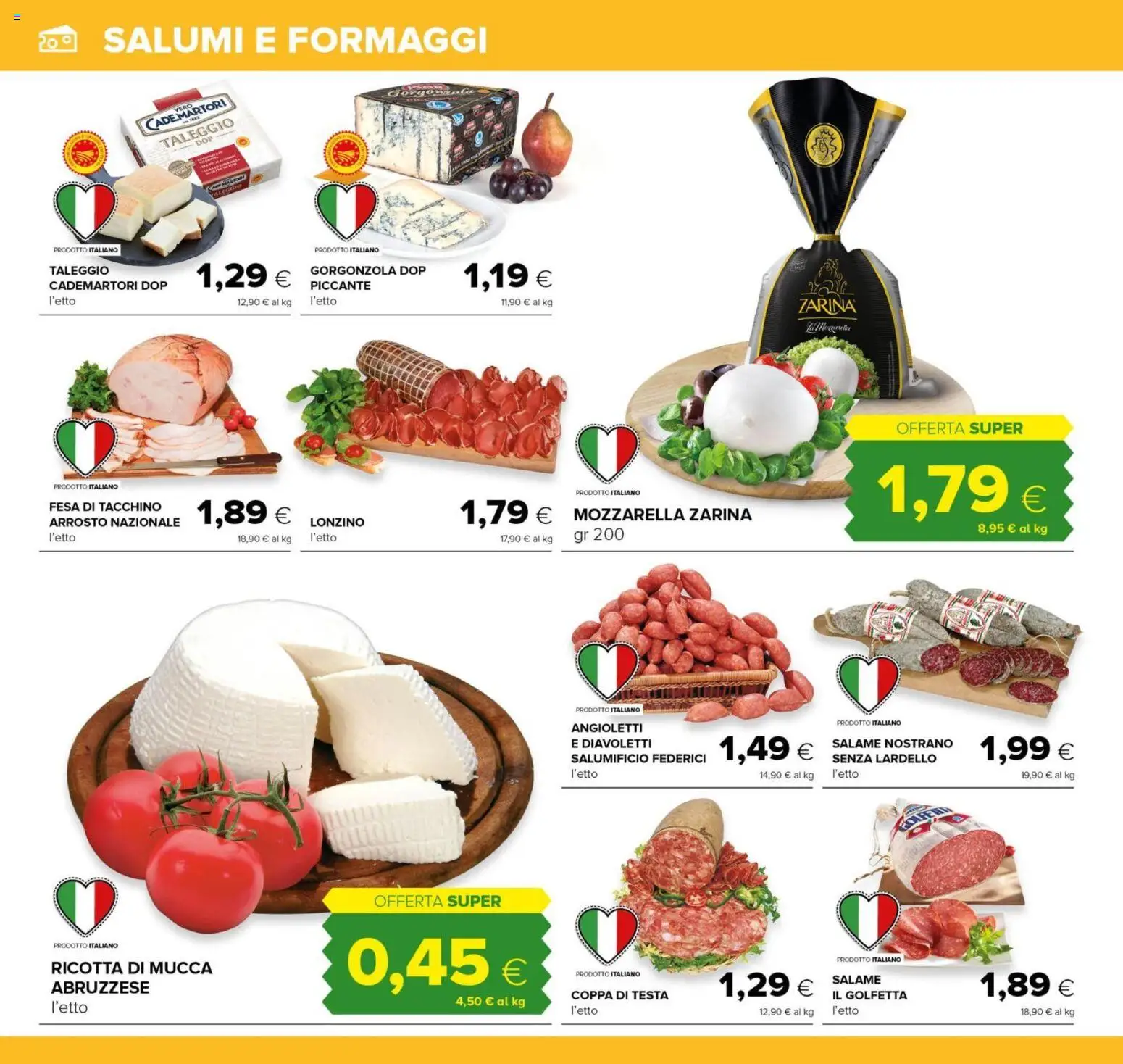 Volantino Oasi del 29.01.2026 | Pagina: 10 | Prodotti: Arrosto, Tacchino, Ricotta, Gorgonzola