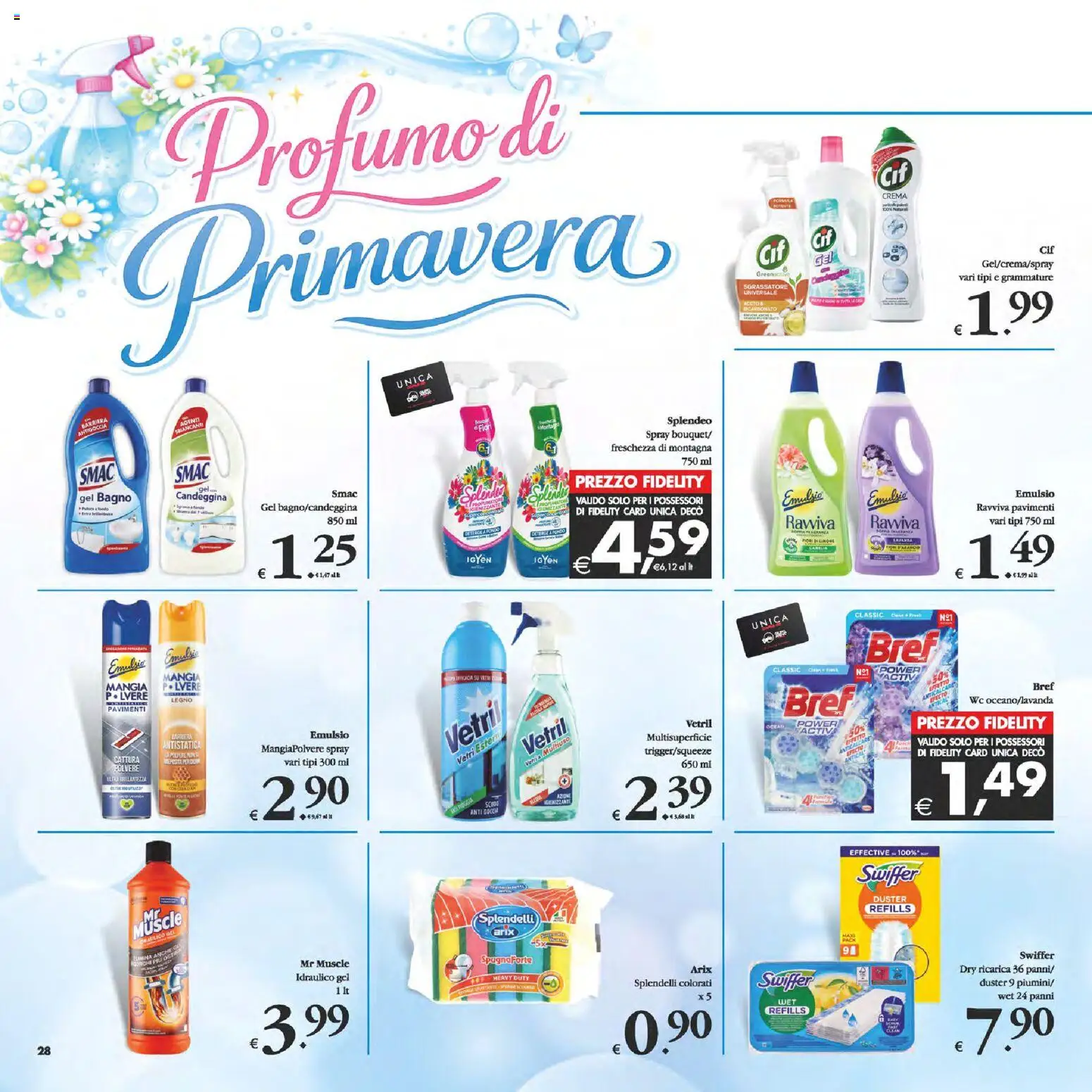 Volantino Decò del 06.03.2026 | Pagina: 28 | Prodotti: Spugna, Crema, Candeggina, Bagno