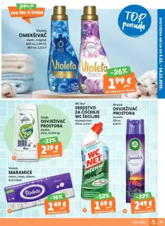 Katalog Studenac - Pregled kataloga iz trgovine Studenac, vrijedi od 03.12.2025 | Stranica: 33 | Proizvodi: Omekšivač, Osvježivač wc školjke, Violeta, WC Net