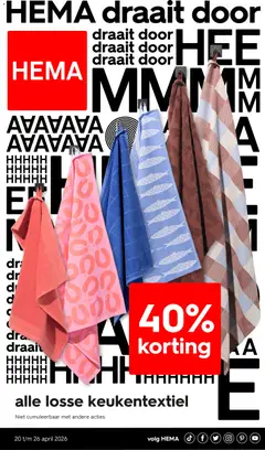 Hema folder / publicité - Voorbeeld van een folder van Hema, geldig van 20.04.2026