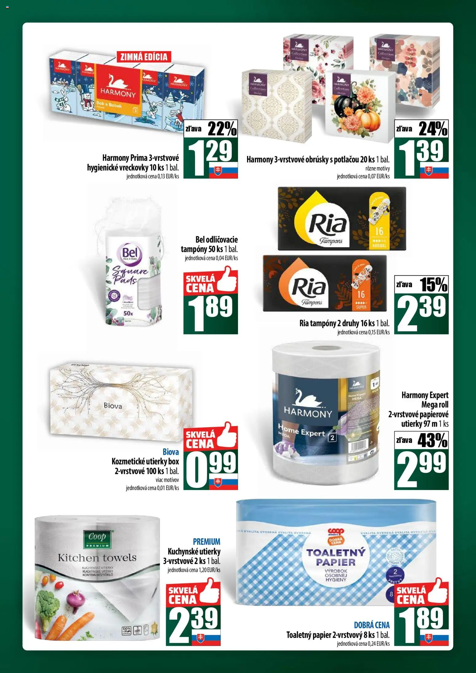 Nové COOP Jednota akcie – leták je platný od 23.10.2025 | Strana: 63 | Produkty: Toaletný papier