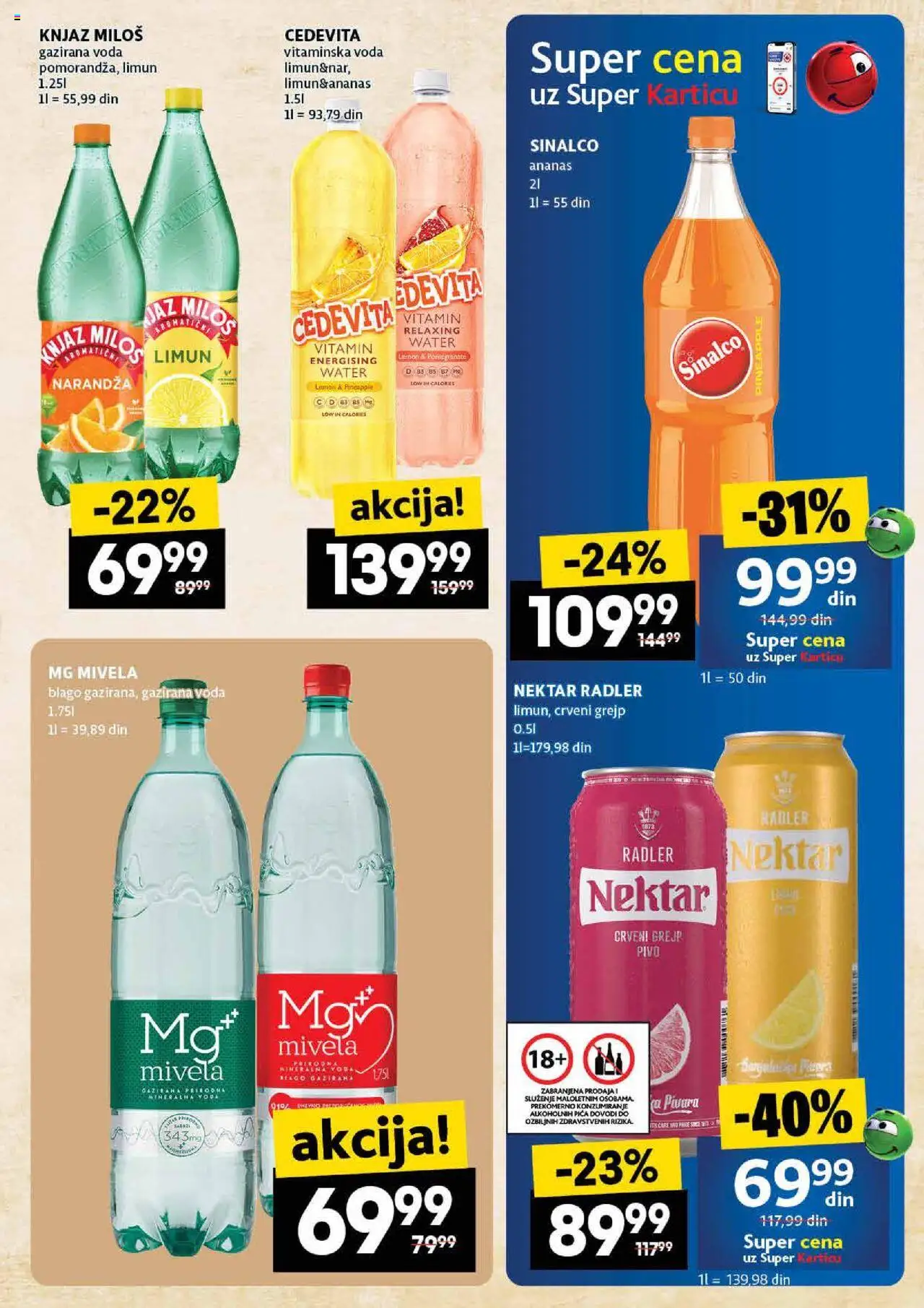 Idea katalog - važi od 07.08.2025 | Strana: 41 | Proizvode: Cedevita, Nektar, Pivo, Limun