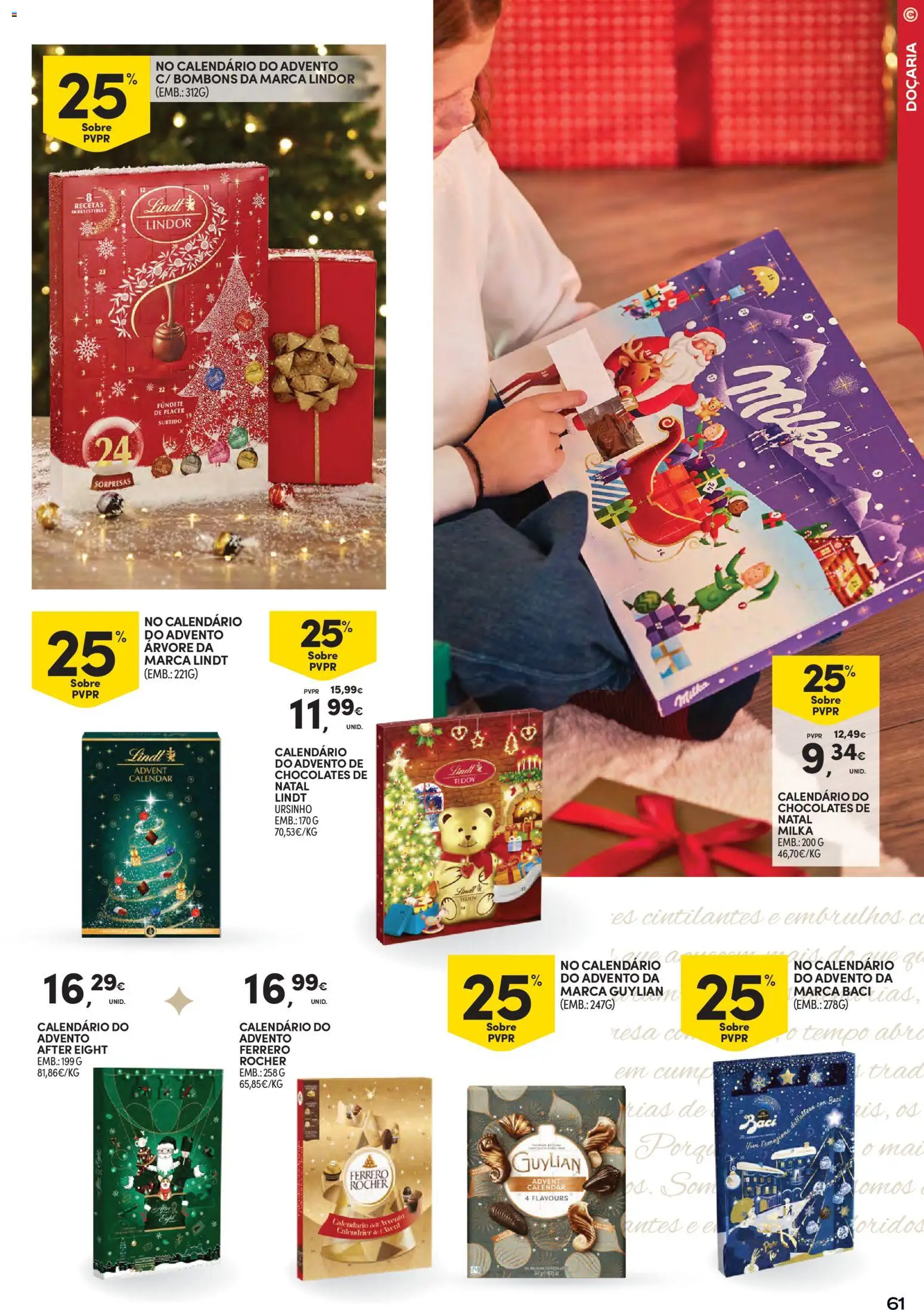 Continente - Natal │ válido de 11.11.2025 | Página: 61 | Produtos: Ferrero rocher, Chocolates, Chocolate