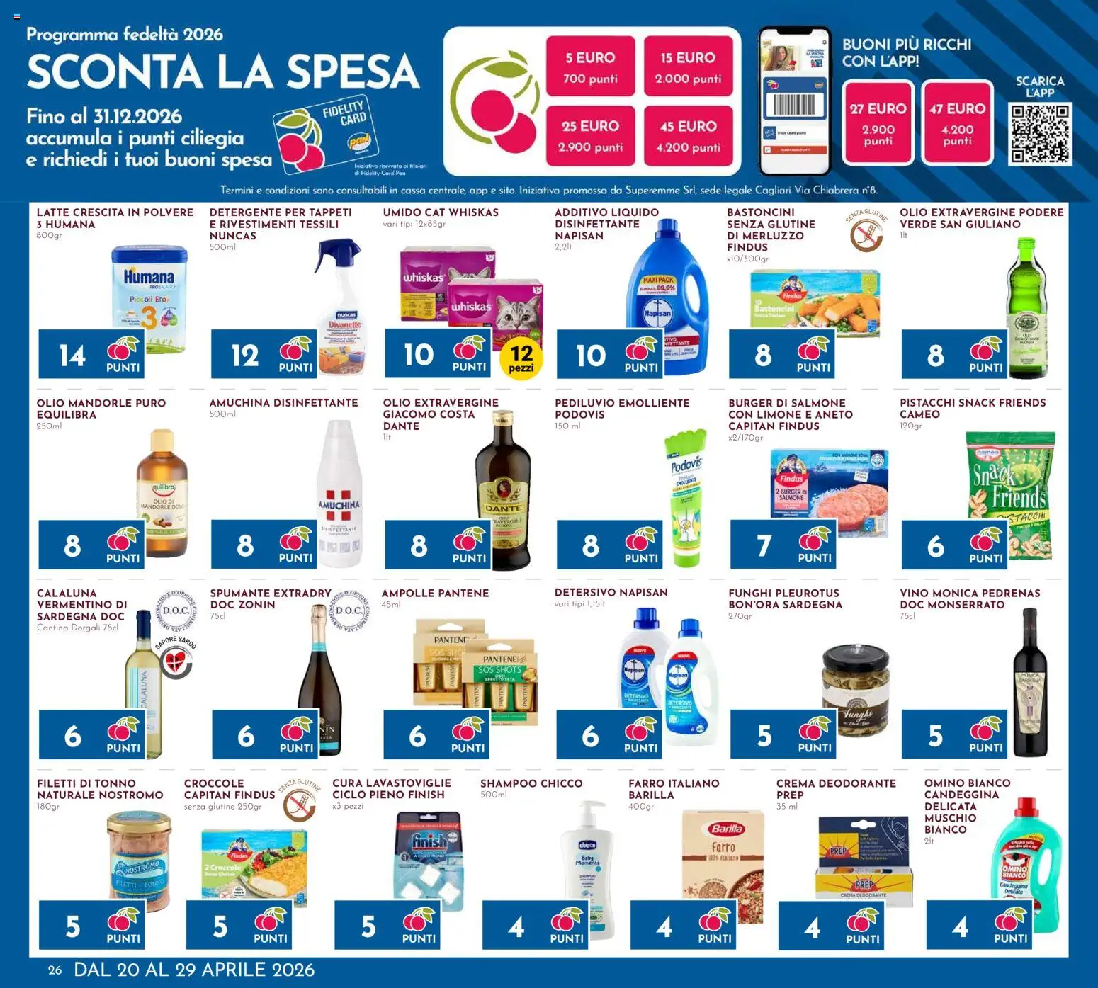 Volantino Pan del 20.04.2026 | Pagina: 26 | Prodotti: Detergente, Lavastoviglie, Aneto, Farro