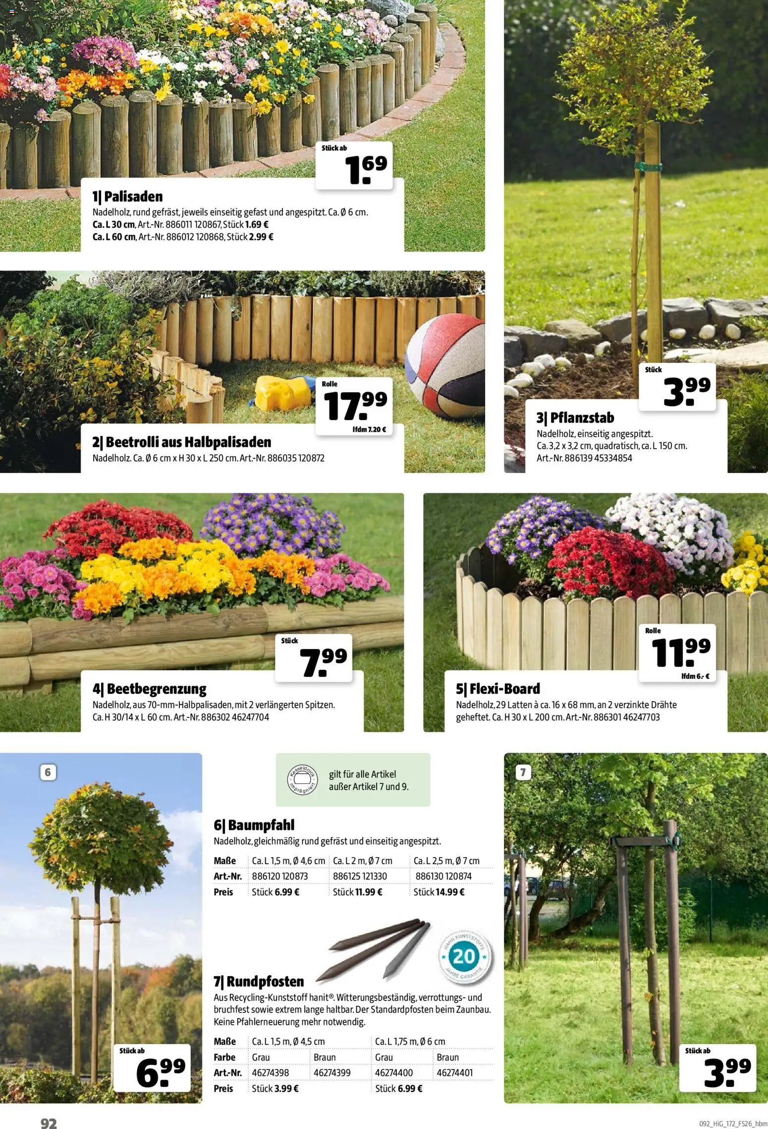Hagebau Gartengestaltungsortiment – gültig ab 02.03.2026 | Seite: 92