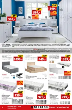 Pogląd oferty "Black Red White promocje" - ważna od 25.09.2025 | Strona: 6 | Produkty: Materac, Szafa, Komoda, Szafka nocna