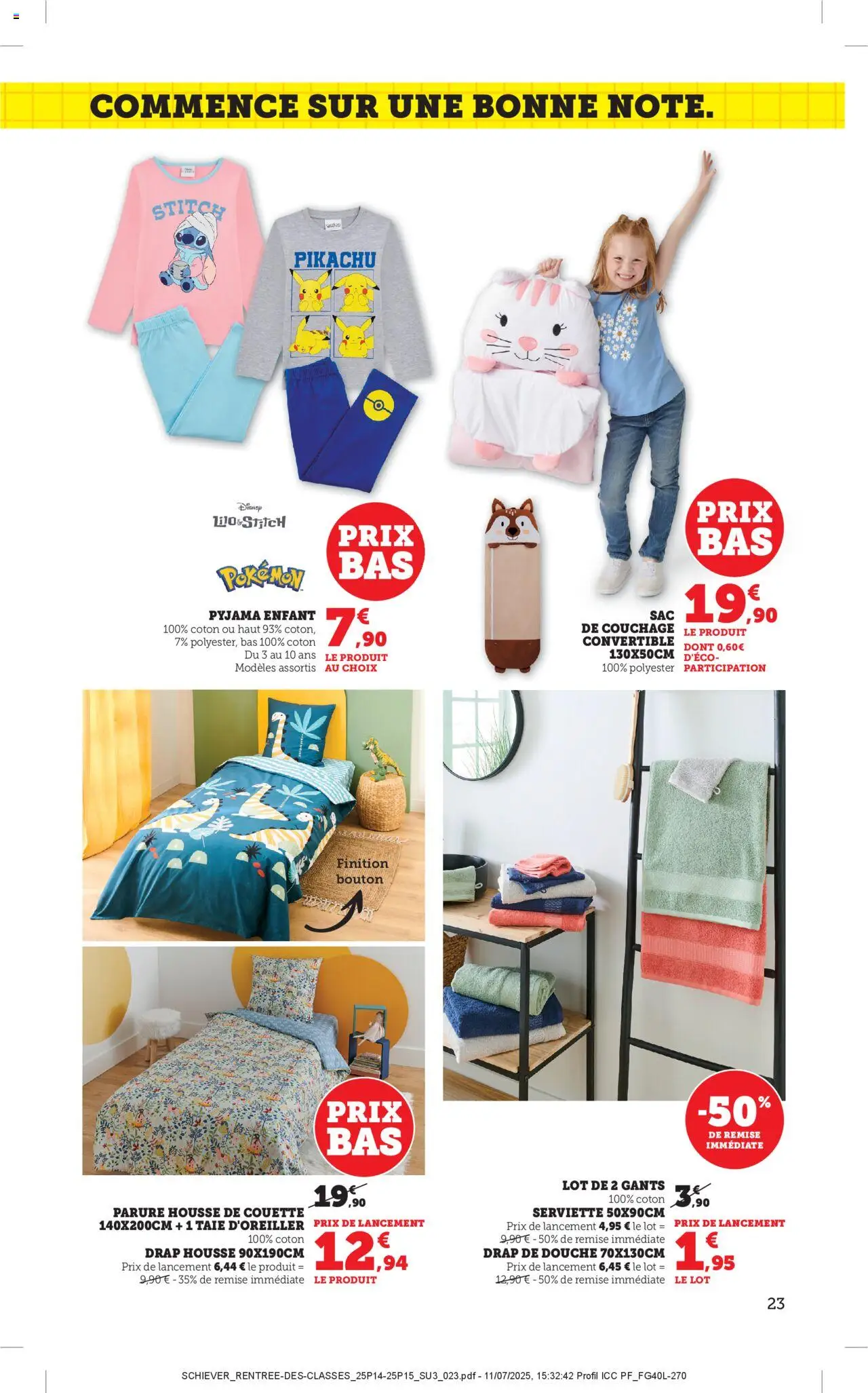  | Page: 23 | Produits: Taie d'oreiller, Coton, Couette, Gants