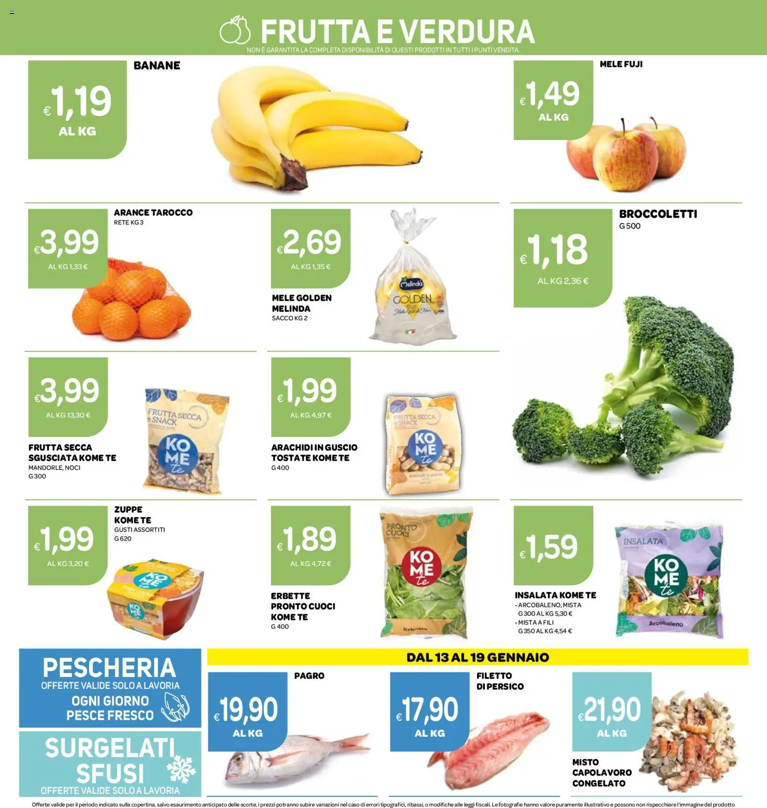 Volantino Ekom del 24.02.2026 | Pagina: 6 | Prodotti: Tè, Insalata, Noci, Broccoletti