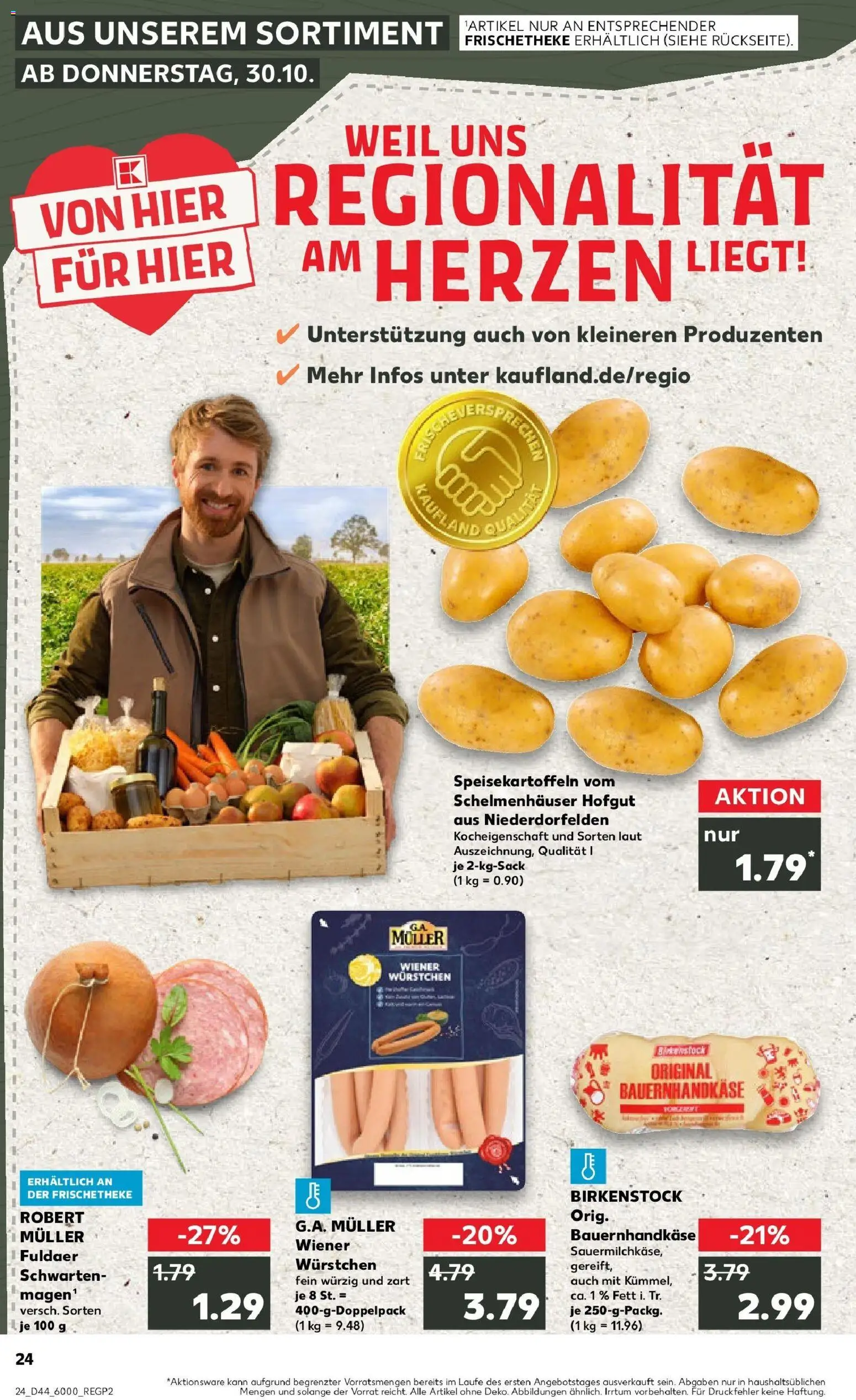 Kaufland prospekt Hanau	 – gültig ab 30.10.2025 | Seite: 24 | Produkte: Wiener wurstchen