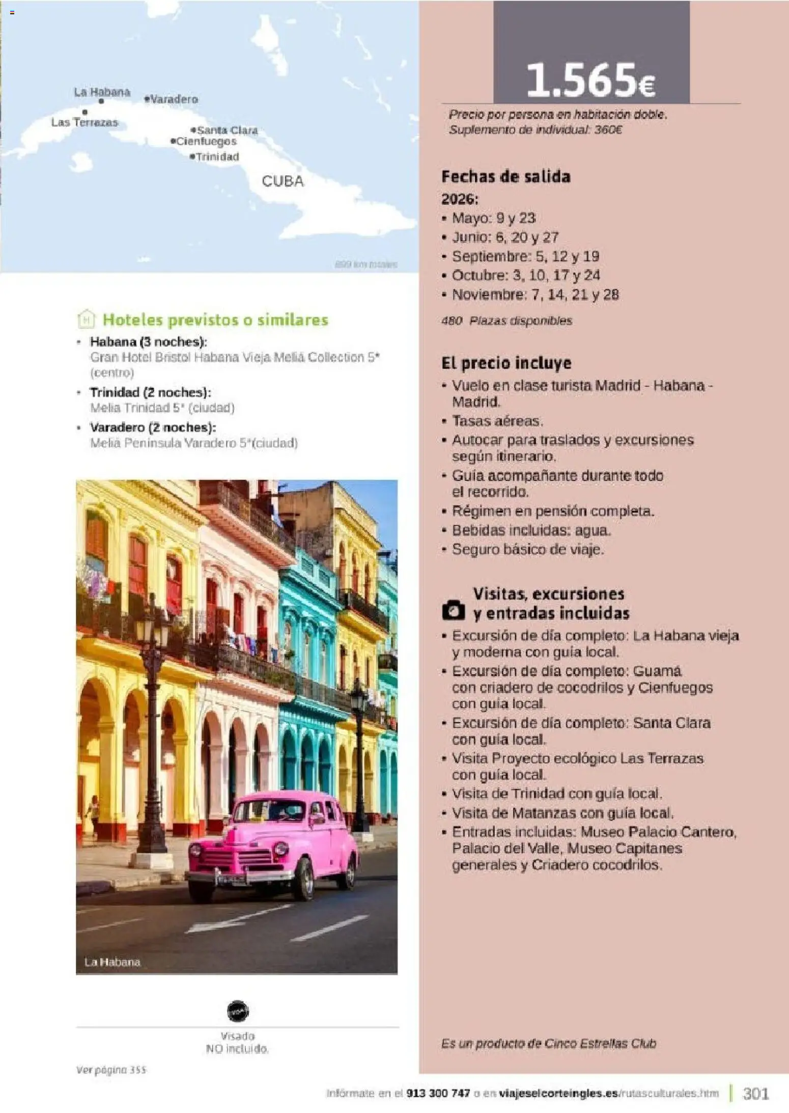 Viajes El Corte Inglés Rutas Culturales de la Comunidad de Madrid │ válido desde el 01.04.2026 | Página: 301