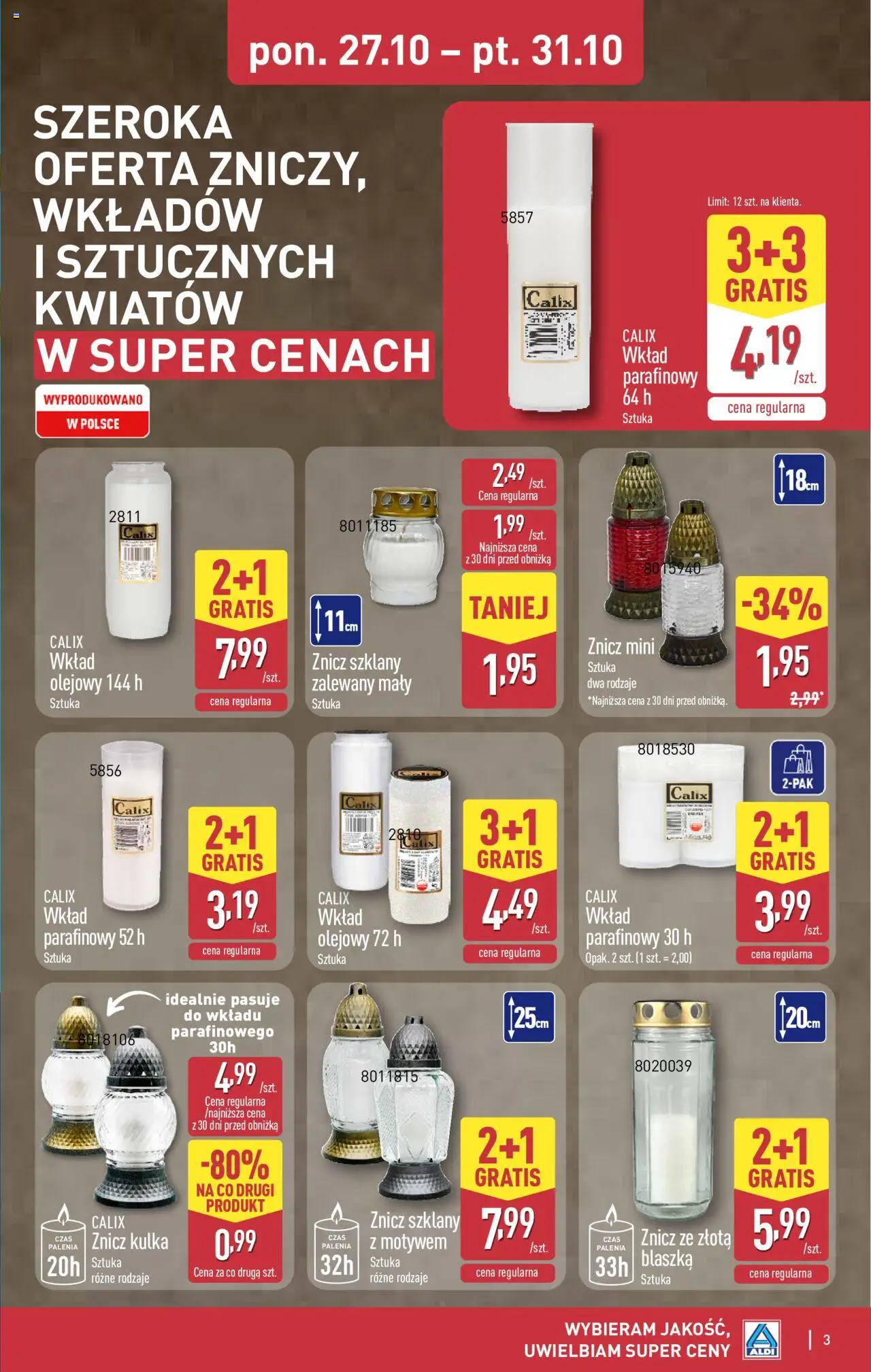 Aldi Gazetka - Artykuły przemysłowe i tekstylia od 27.10.2025 | Strona: 3