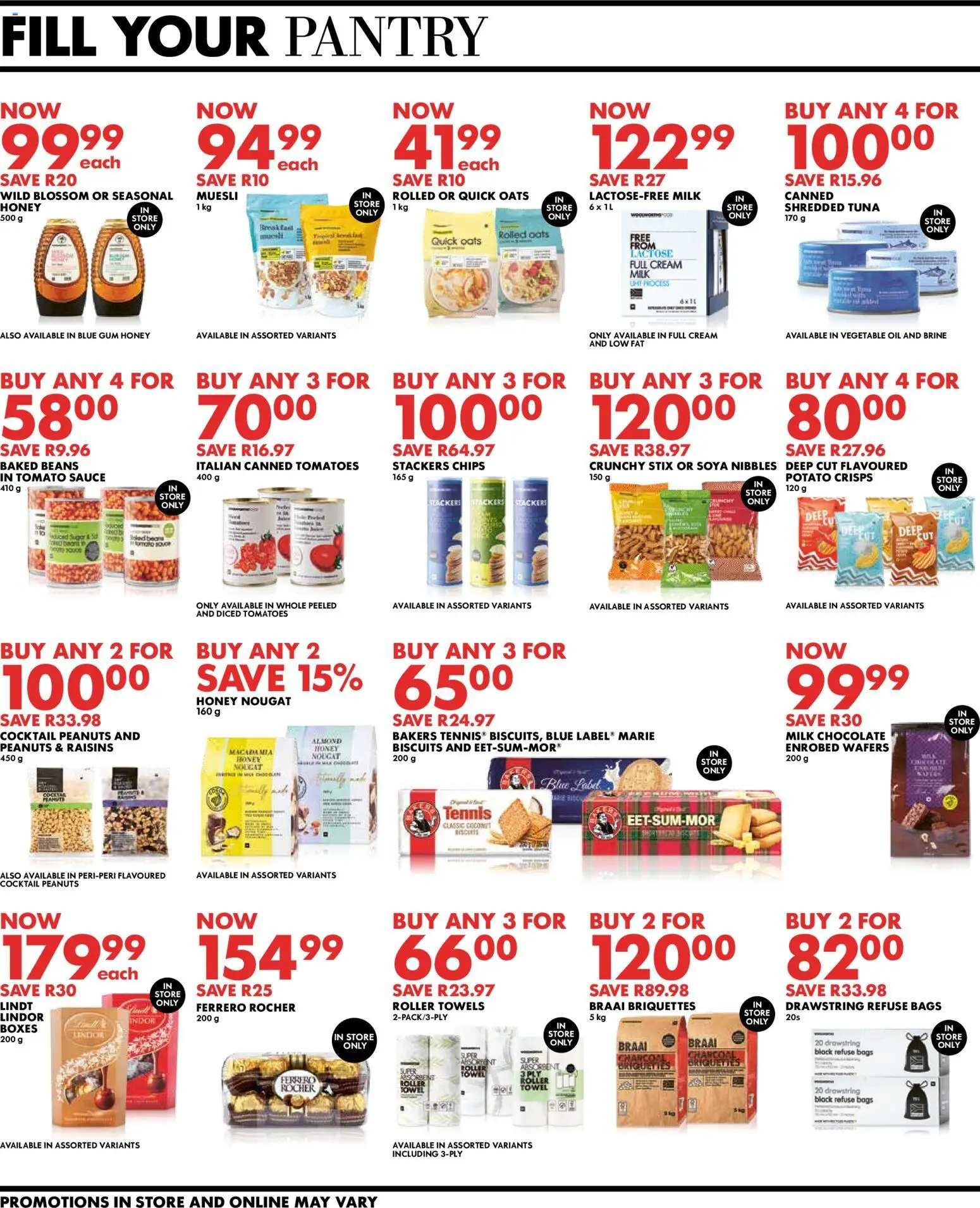 New Woolworths catalogue – valid from 23.03.2026 | Page: 10 | Products: Tuna, Oil, Peanuts, Raisins
