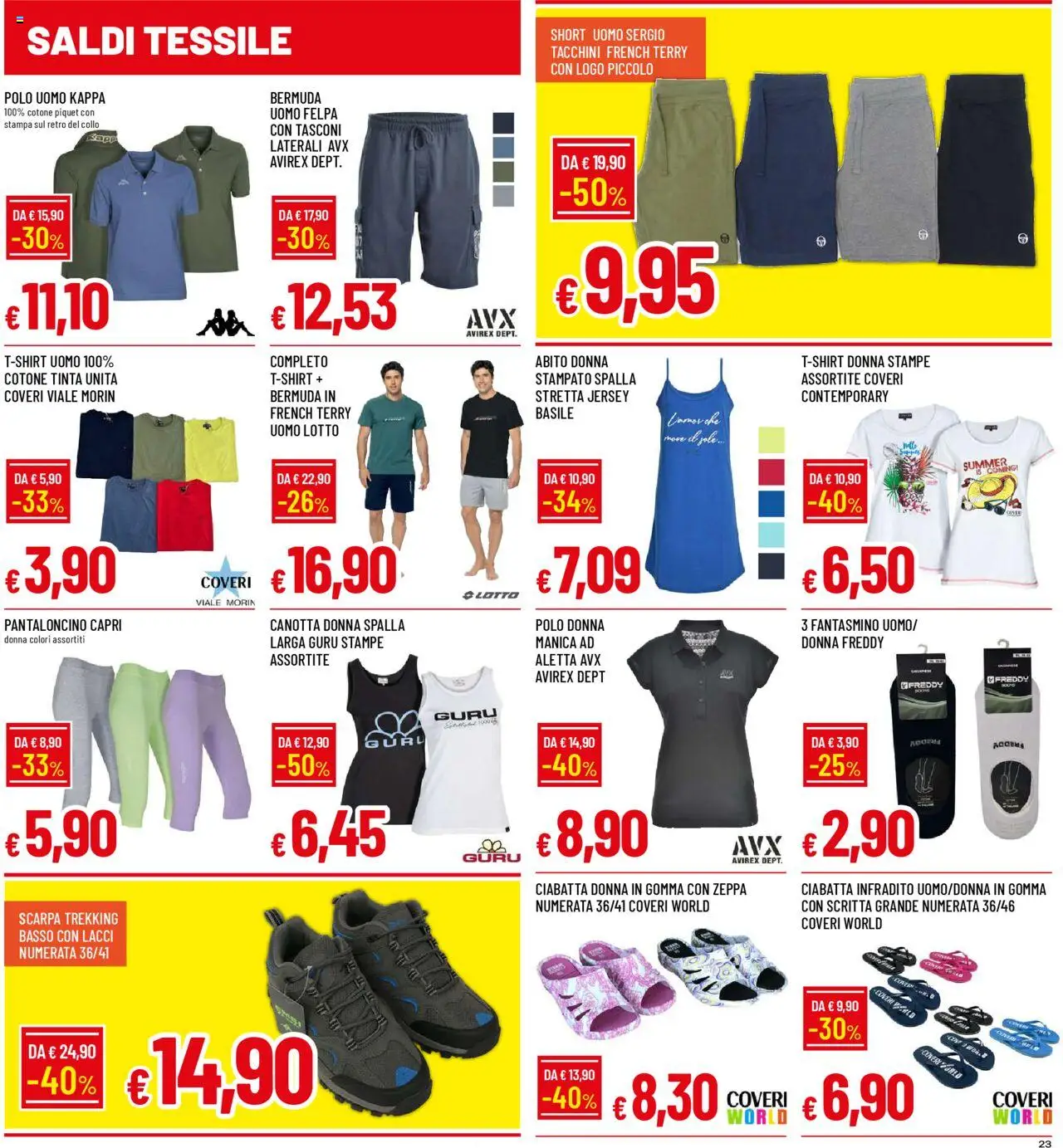 Volantino Galassia del 07.08.2025 | Pagina: 23 | Prodotti: Infradito, Bermuda, Abito, Stampa