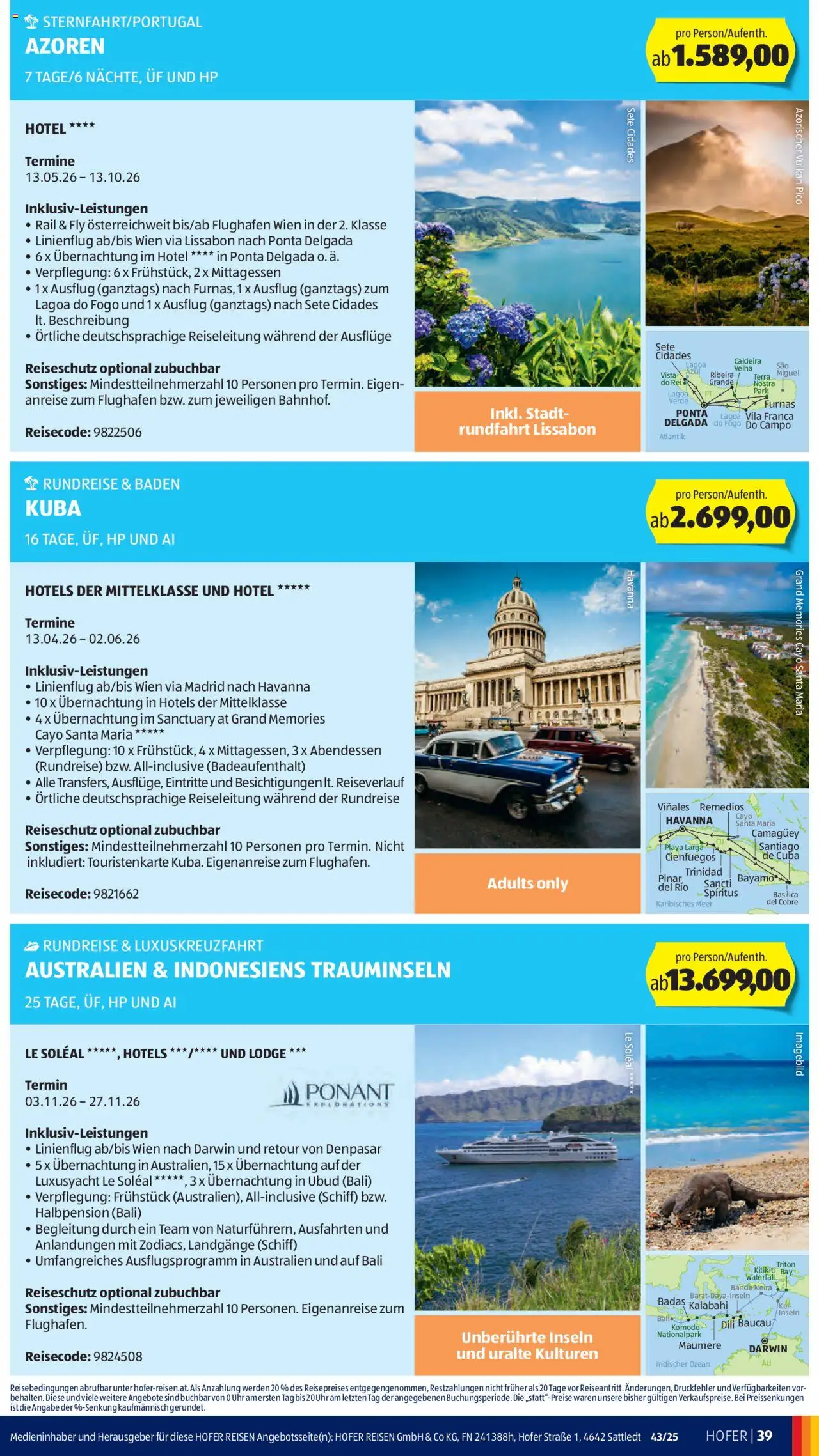 Hofer AT akciós ujság - amely érvényes a következő dátumtól: 17.10.2025 | Oldal: 43