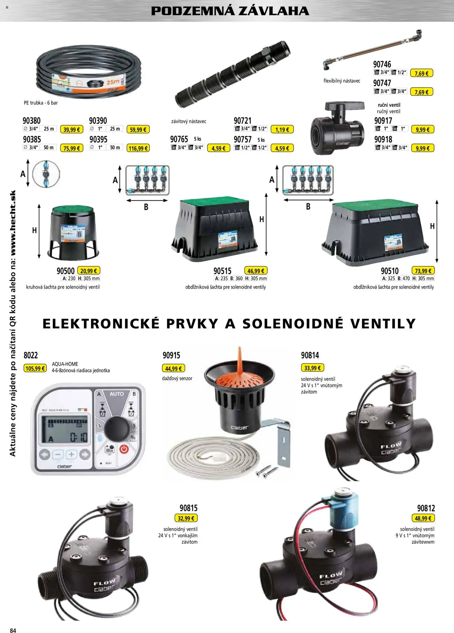 Nové Hecht akcie – leták je platný od 30.10.2025 | Strana: 84 | Produkty: Ventil