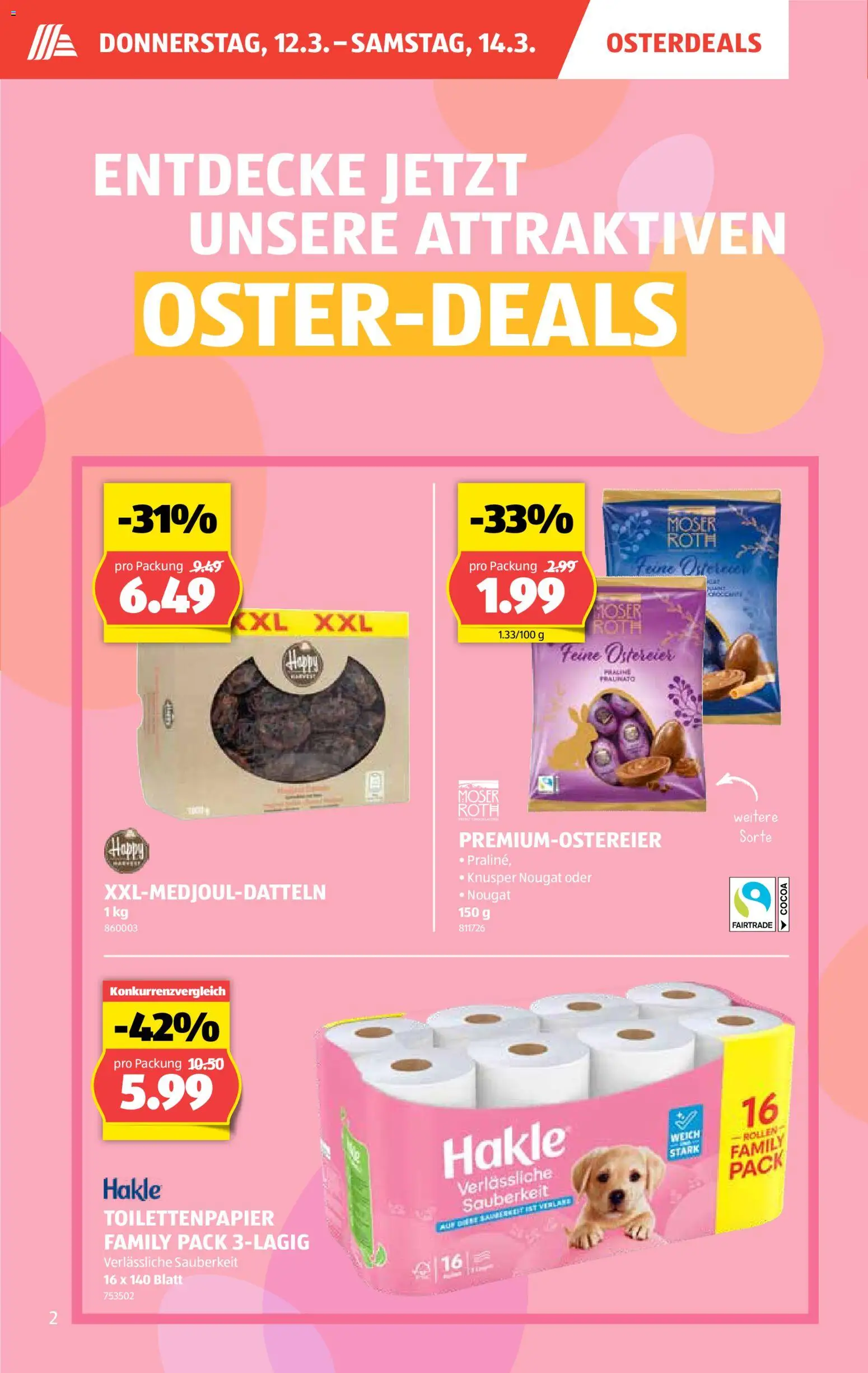 Aldi aktionen – gültig ab 12.03.2026 | Seite: 3 | Produkte: Toilettenpapier