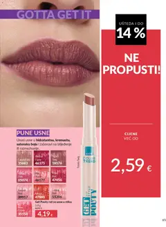 Avon - Mkatalog - Pregled kataloga iz trgovine Avon, vrijedi od 01.04.2026 | Stranica: 65 | Proizvodi: Ruž, Cappuccino