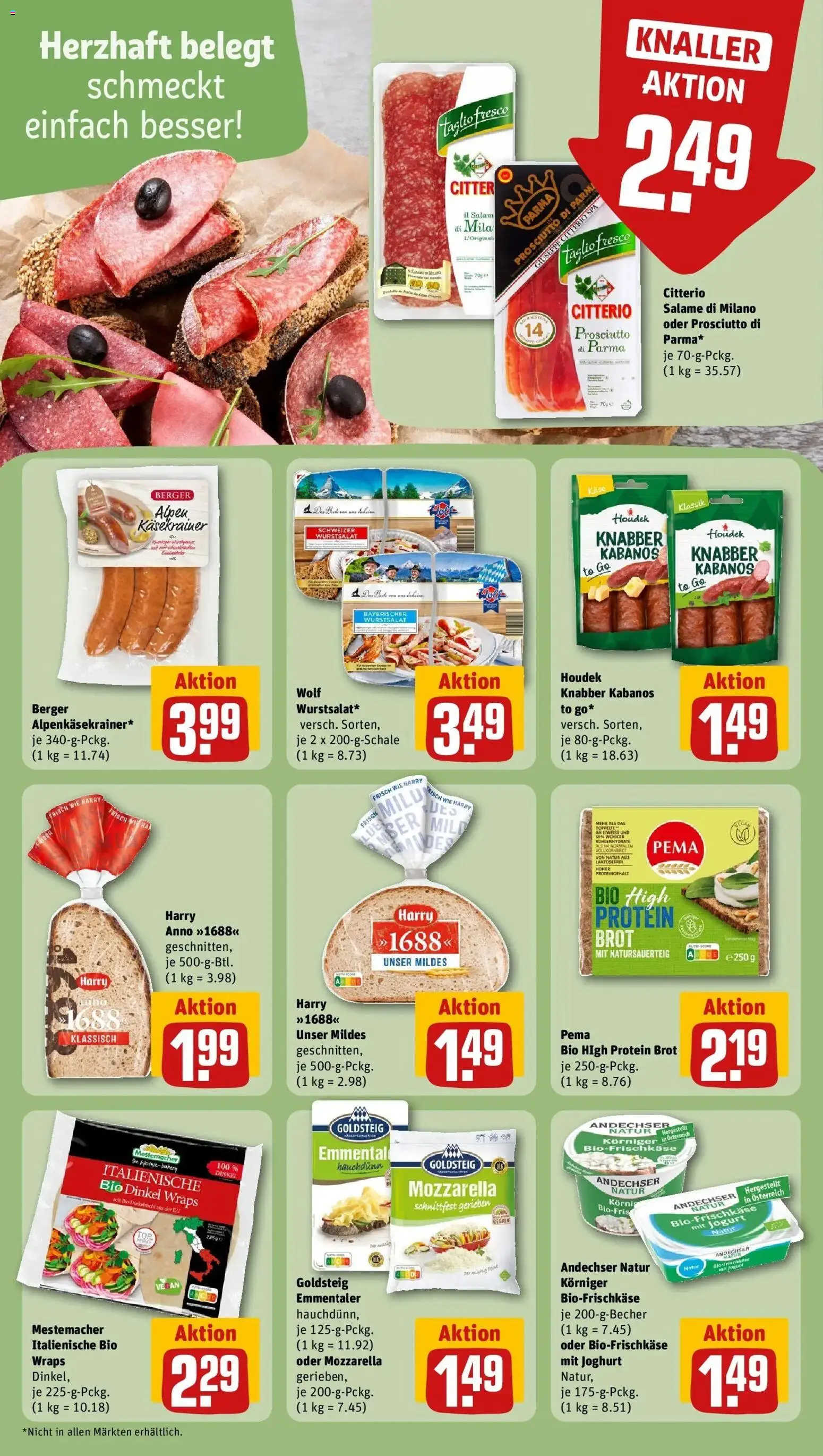 Rewe Prospekt Schwarzenbach Am Wald	 – gültig ab 15.03.2026 | Seite: 18 | Produkte: Joghurt, Mozzarella, Salami, Frischkase
