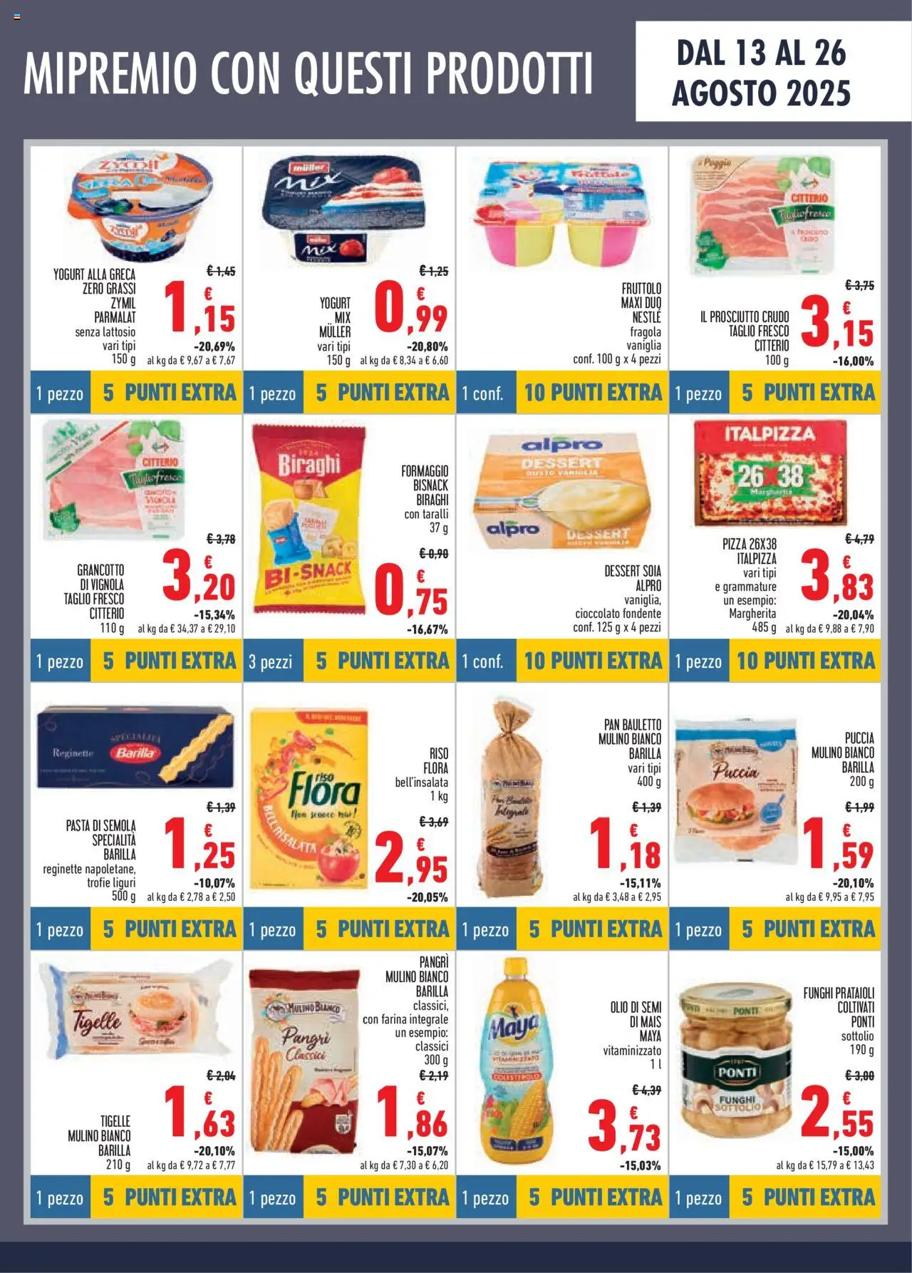 Volantino Conad del 13.08.2025 | Pagina: 5 | Prodotti: Yogurt, Pizza, Formaggio, Pasta