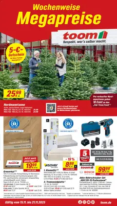 Toom Baumarkt Prospekt 	 ab 15.11.2025 gültig