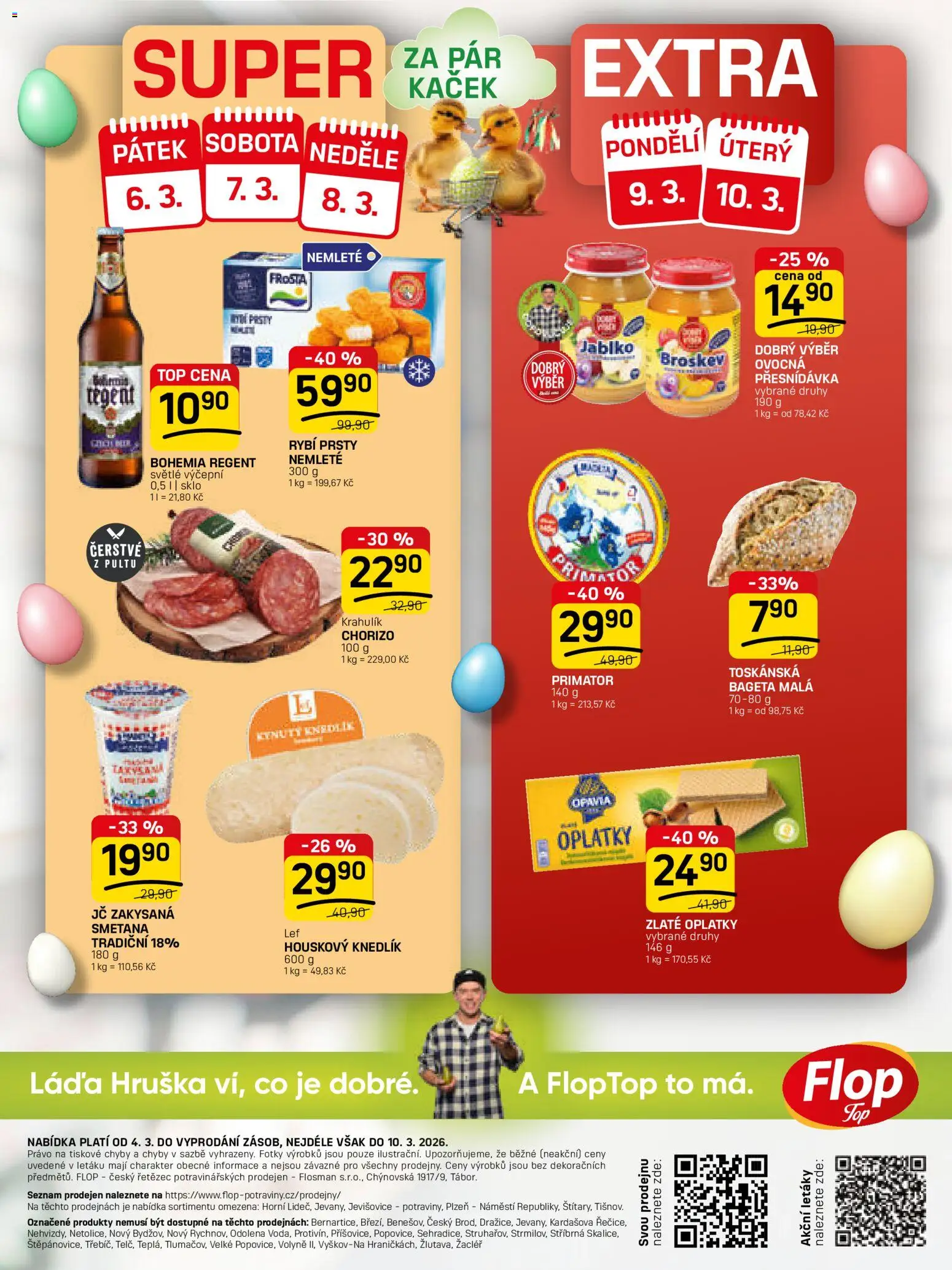 Flop leták - FlopTop od 04.03.2026 | Strana: 12 | Produkty: Smetana, Rybí prsty, Bageta, Oplatky