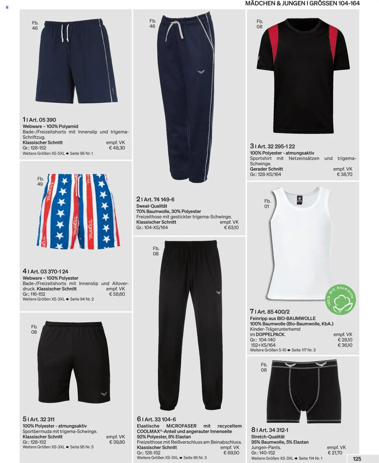 Trigema Prospekt 	 – gültig ab 01.09.2025 | Seite: 125 | Produkte: Sweatshirt