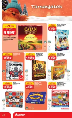 Auchan - Karácsonyi játék - amely érvényes a következő dátumtól: 24.10.2025 | Oldal: 32