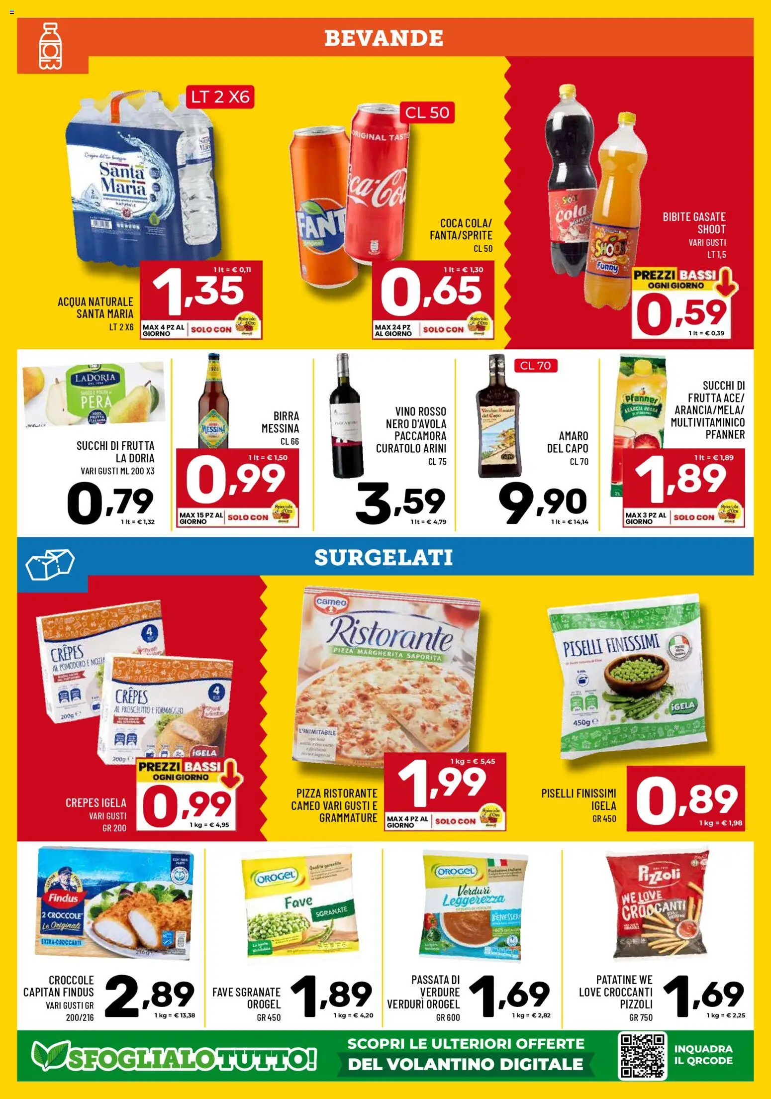 Volantino Il Centesimo del 02.01.2026 | Pagina: 10 | Prodotti: Verdure, Vino, Piselli, Amaro