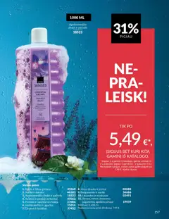 AVON leidinys galioja nuo 01.03.2026 | Puslapis: 157 | Prekių: Agurkai, Vonios putos, Jūros druska, Druska