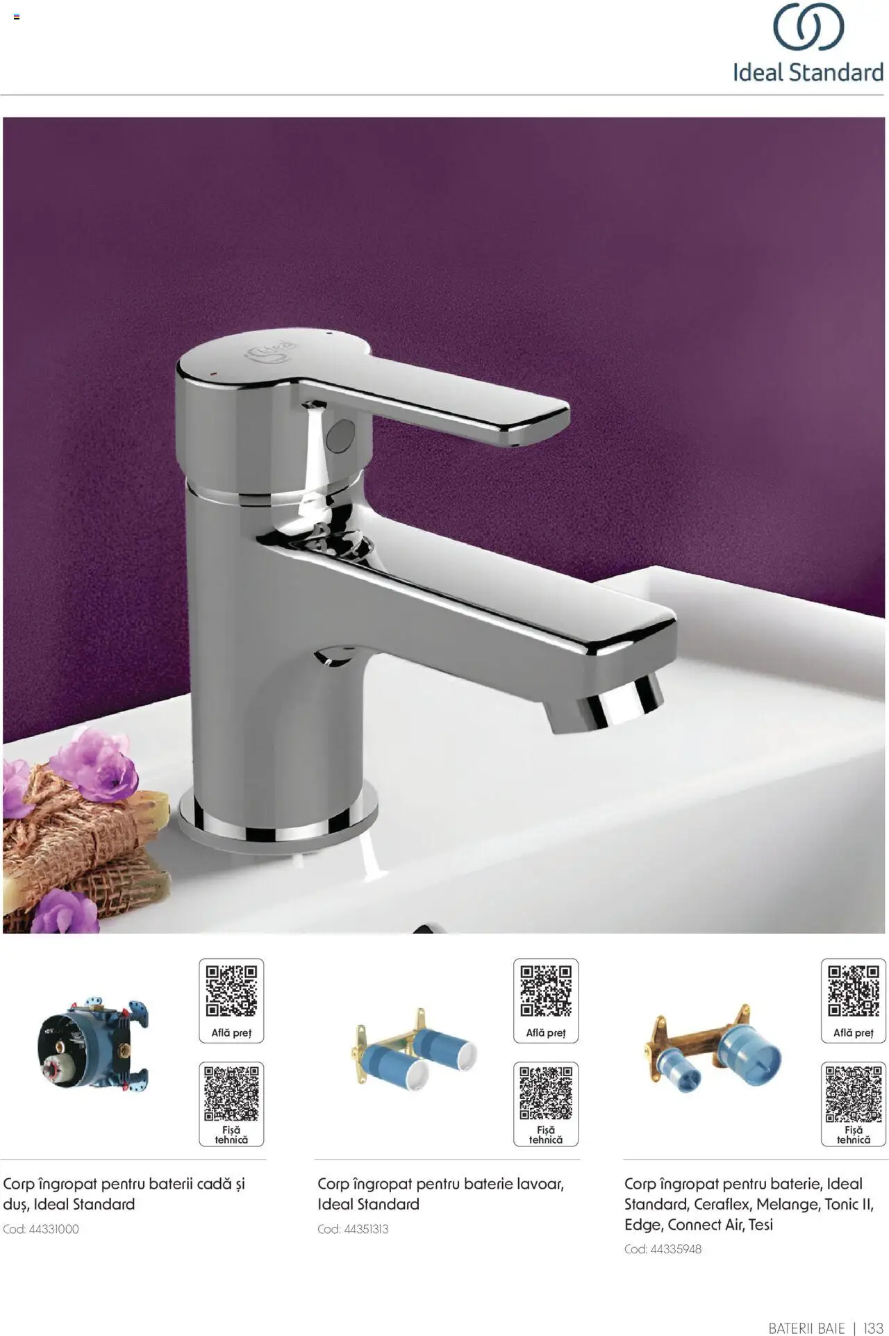 Catalog Romstal – valabil de la 25.11.2024 | Pagină: 133 | Produse: Baterie, Cadă, Baterii
