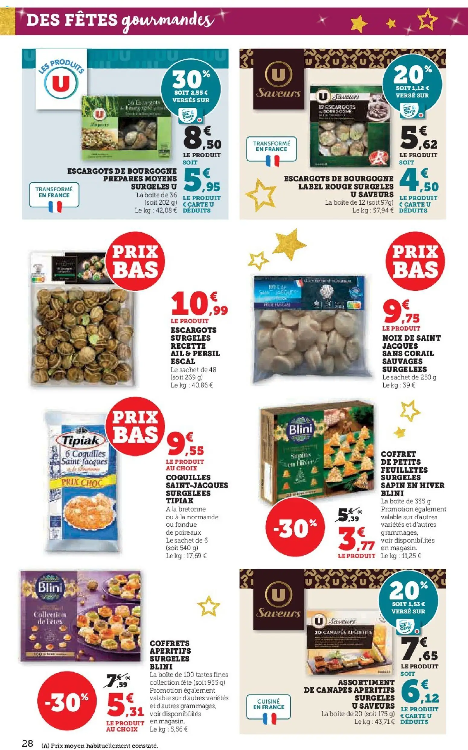 {H1} | Page: 28 | Produits: Persil, Ail, Poireaux, Escargots