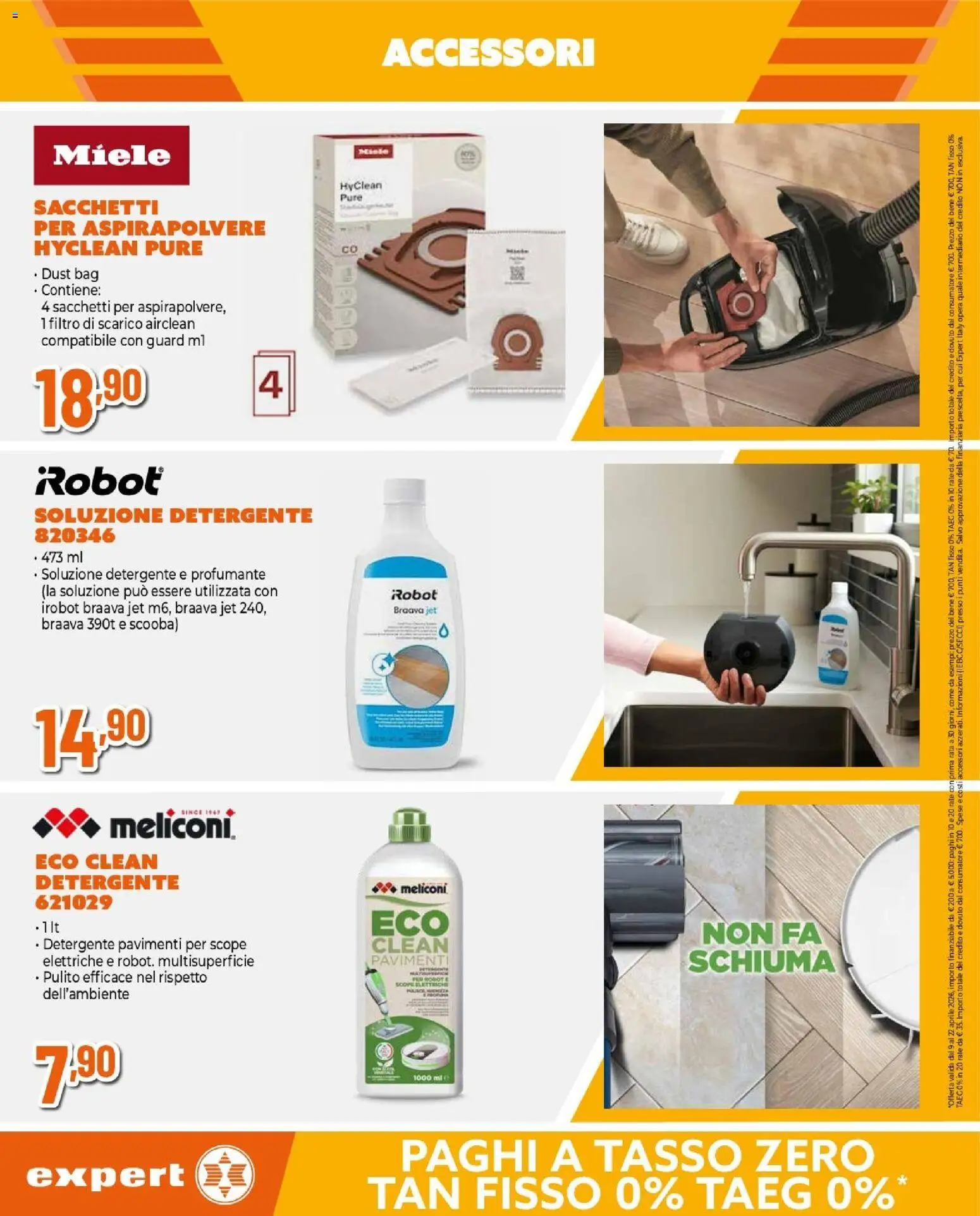 Volantino Expert del 09.04.2026 | Pagina: 13 | Prodotti: Detergente, Aspirapolvere, Miele, Robot