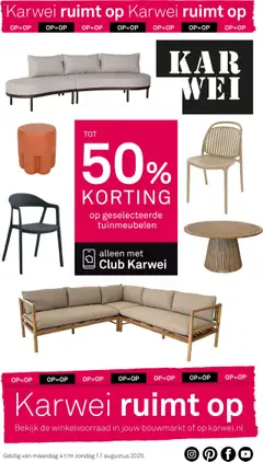 KARWEI - Folder - Voorbeeld van een folder van KARWEI, geldig van 04.08.2025