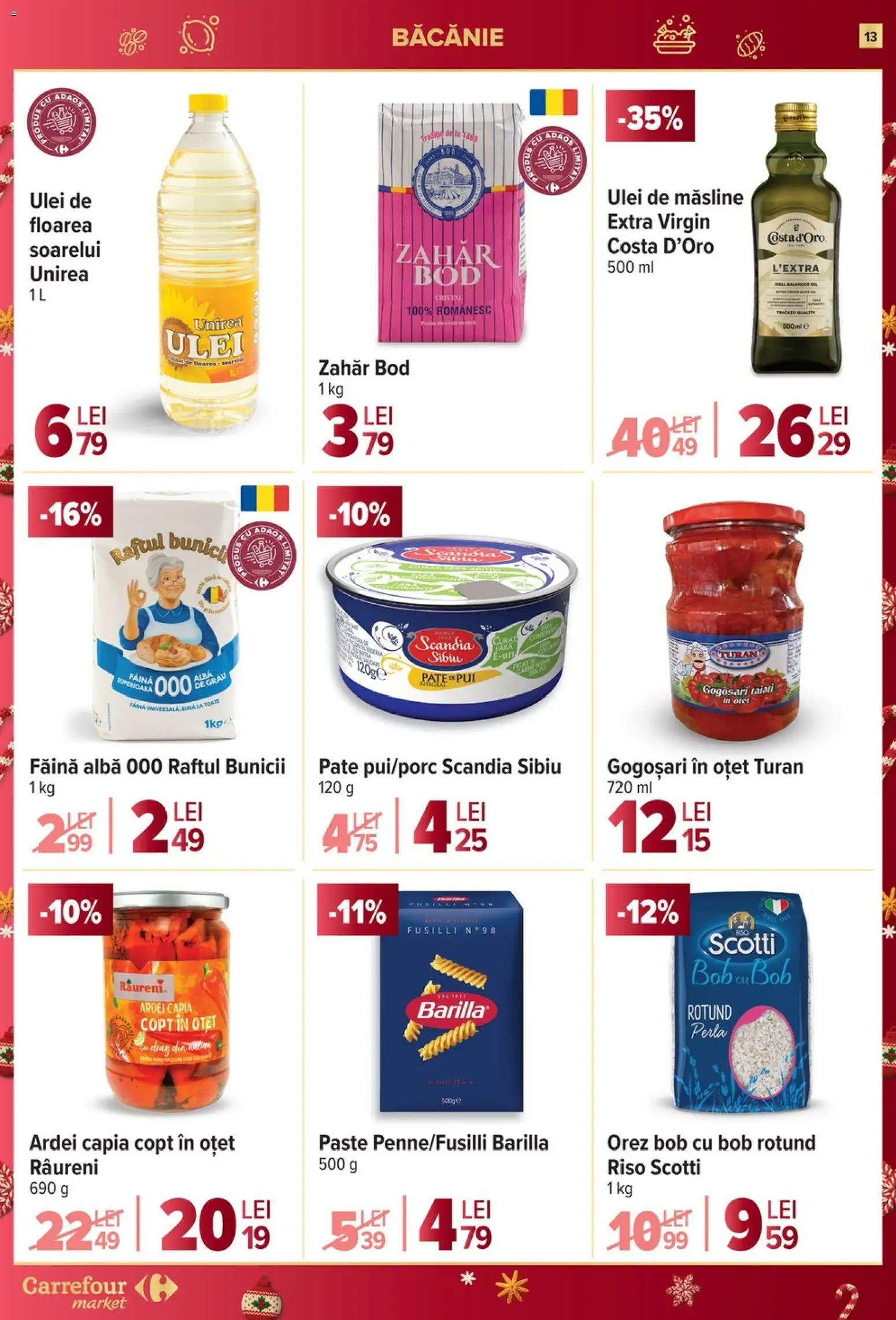 Noul catalog Carrefour – valabil de la 27.12.2025 | Pagină: 13 | Produse: Ardei, Konuşturucu Kuş Yemleri, Oțet, Orez