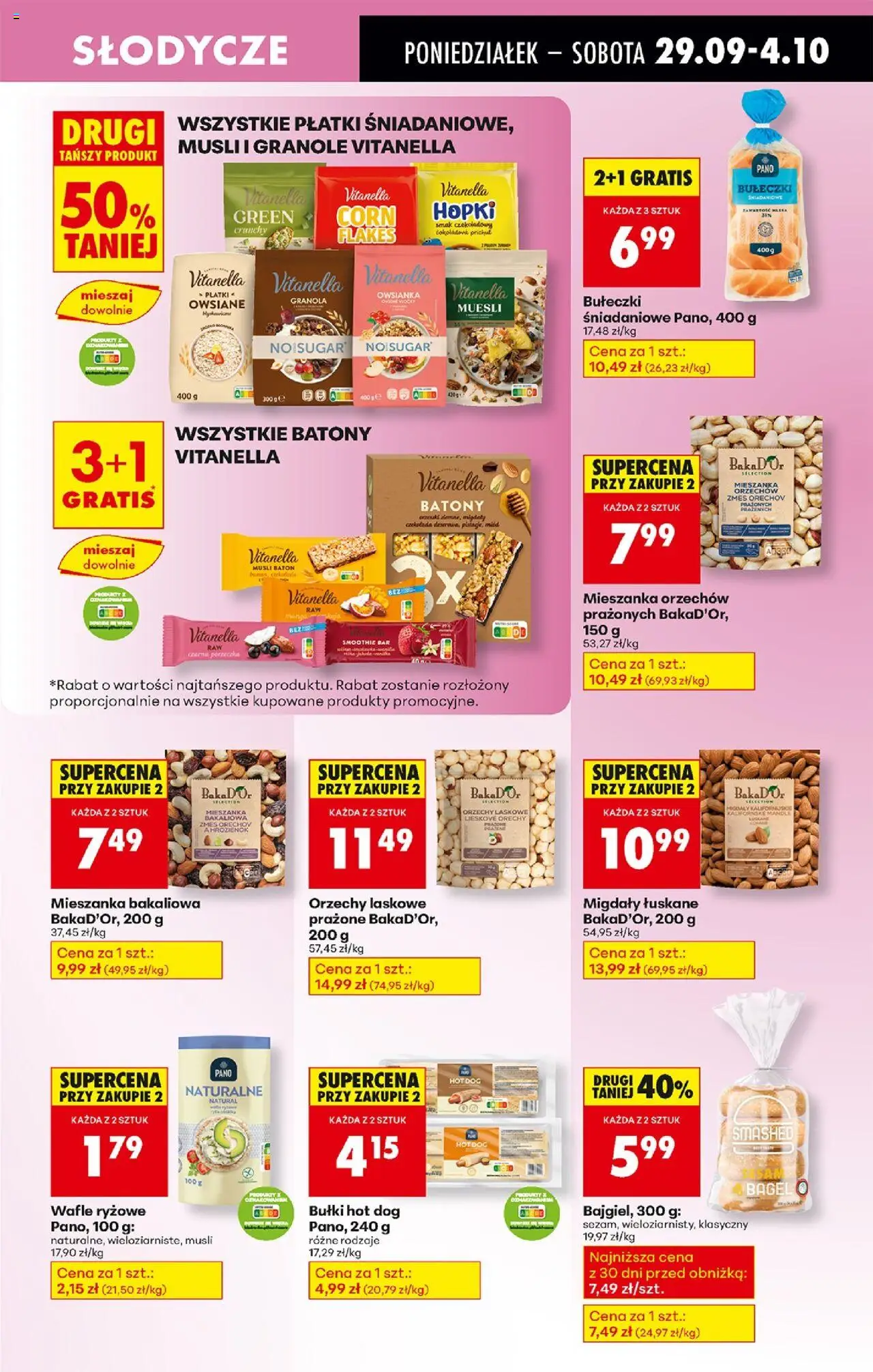 Biedronka gazetka od 29.09.2025 | Strona: 57 | Produkty: Granola, Mleka, Smoothie, Porzeczka