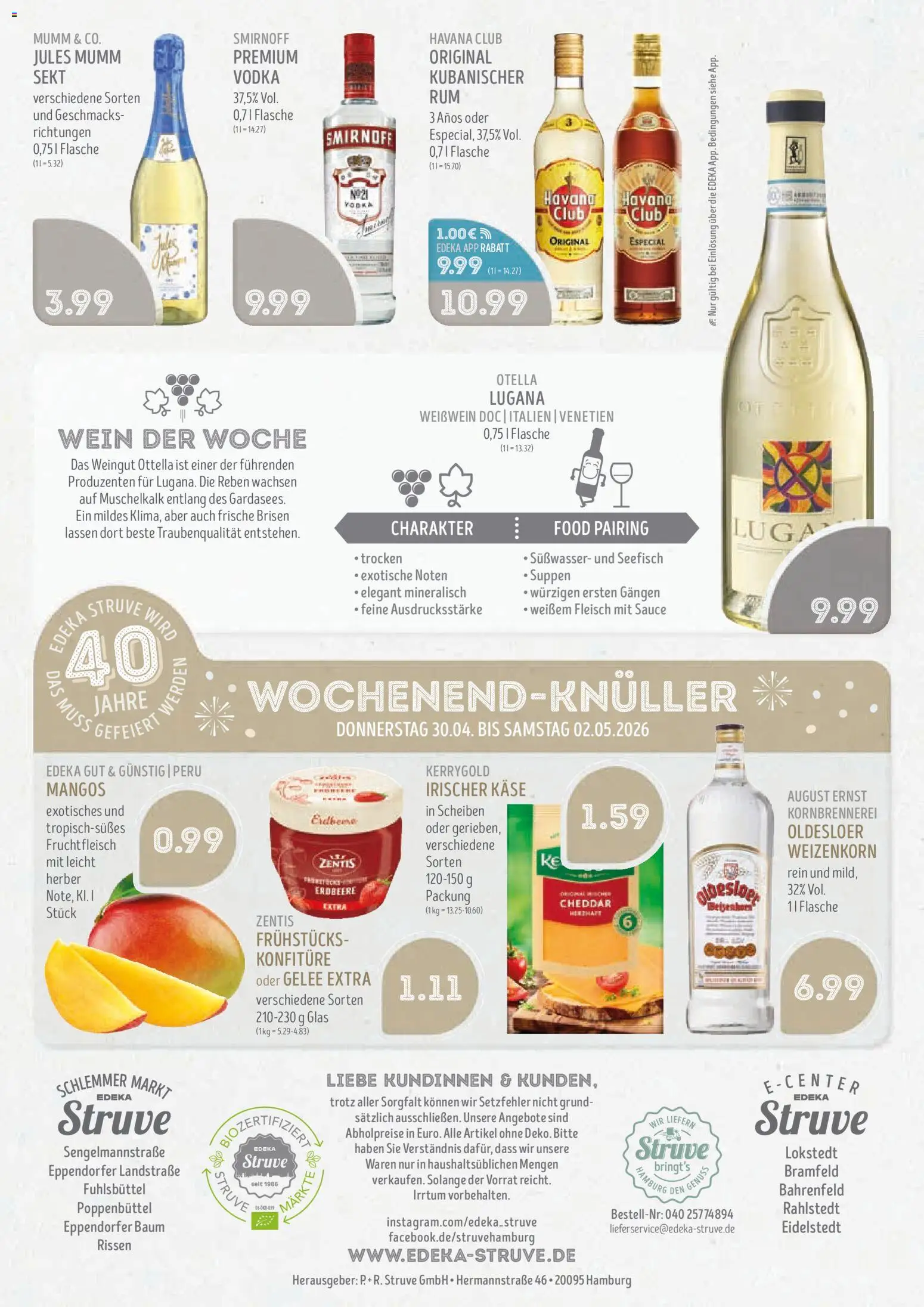 Edeka Struve Prospekt 	 – gültig ab 27.04.2026 | Seite: 16 | Produkte: Sekt, Oldesloer, Jules mumm, Smirnoff