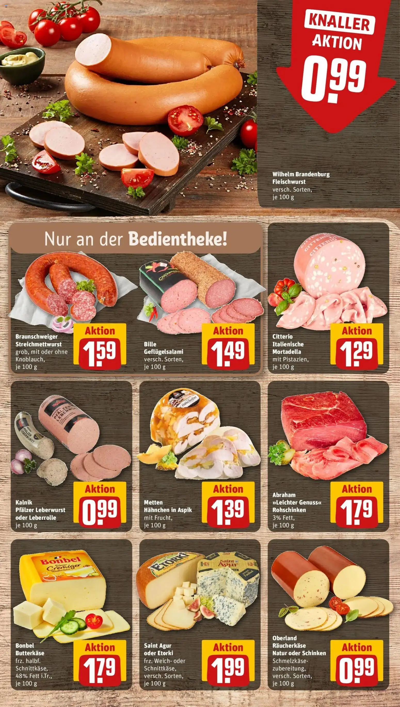 Rewe Prospekt Dassel / Markoldendorf	 – gültig ab 05.04.2026 | Seite: 9 | Produkte: Hahnchen, Salami, Schinken